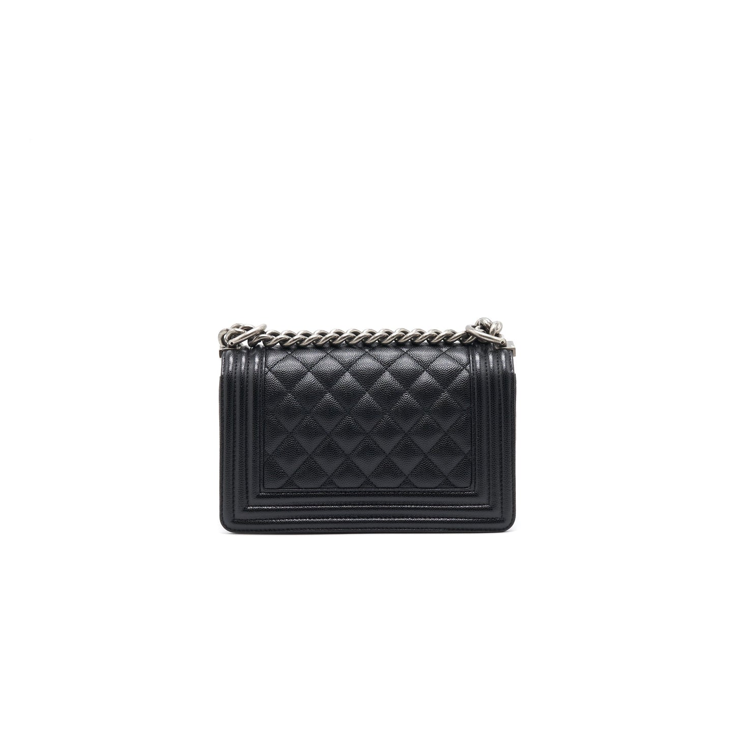Chanel Small Leboy Cavier Black ruthenium Hardware Handbag