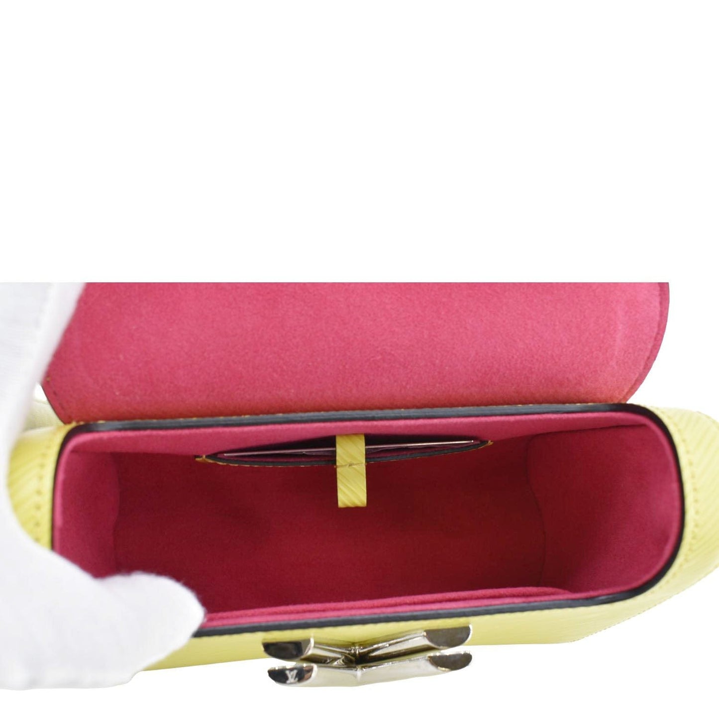 LOUIS VUITTON Twist PM Epi Leather Crossbody Bag Yellow