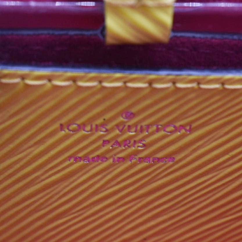 LOUIS VUITTON Twist PM Epi Leather Crossbody Bag Yellow