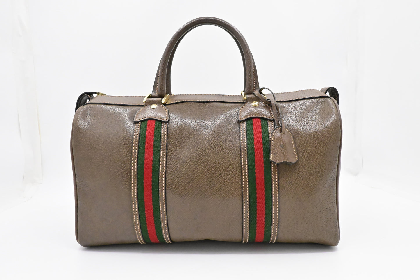 Gucci Boston Bag in Brown Leather