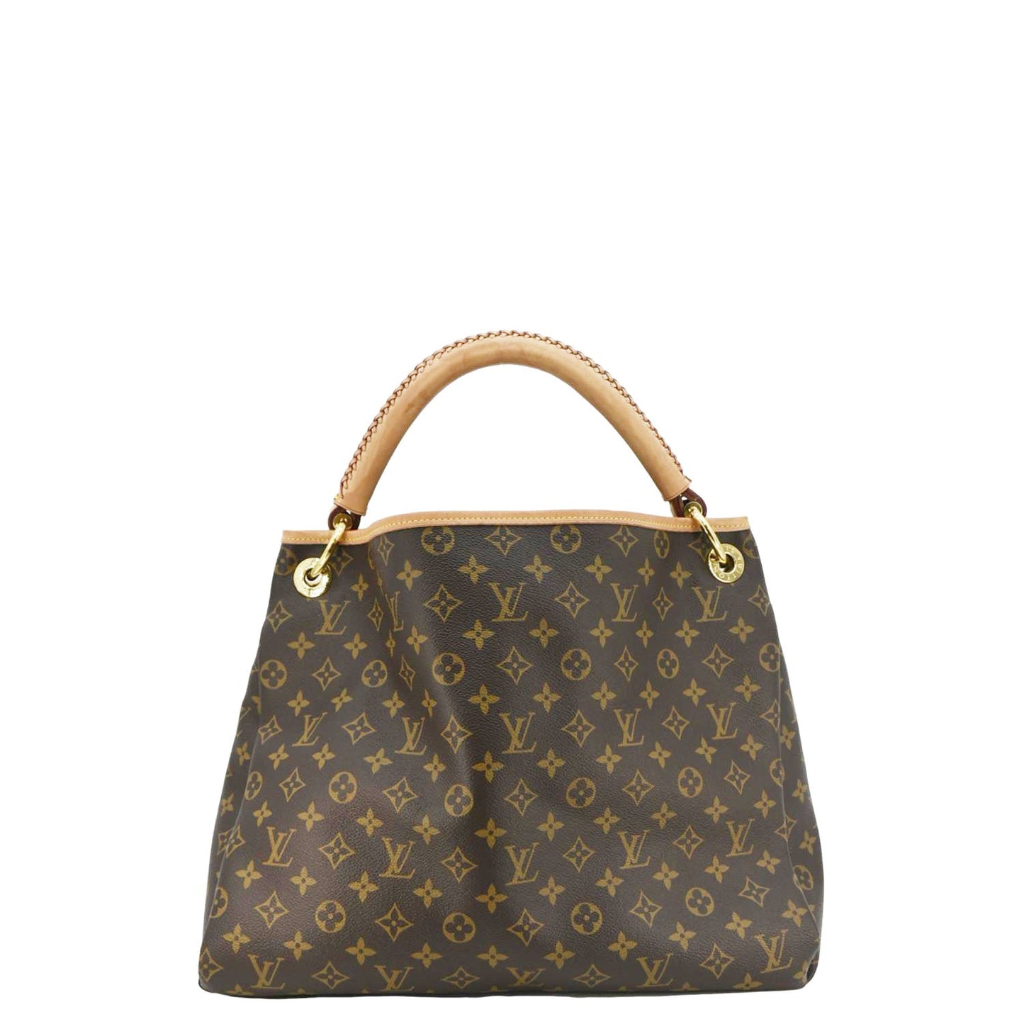 LOUIS VUITTON Artsy MM Monogram Canvas Hobo Bag Brown