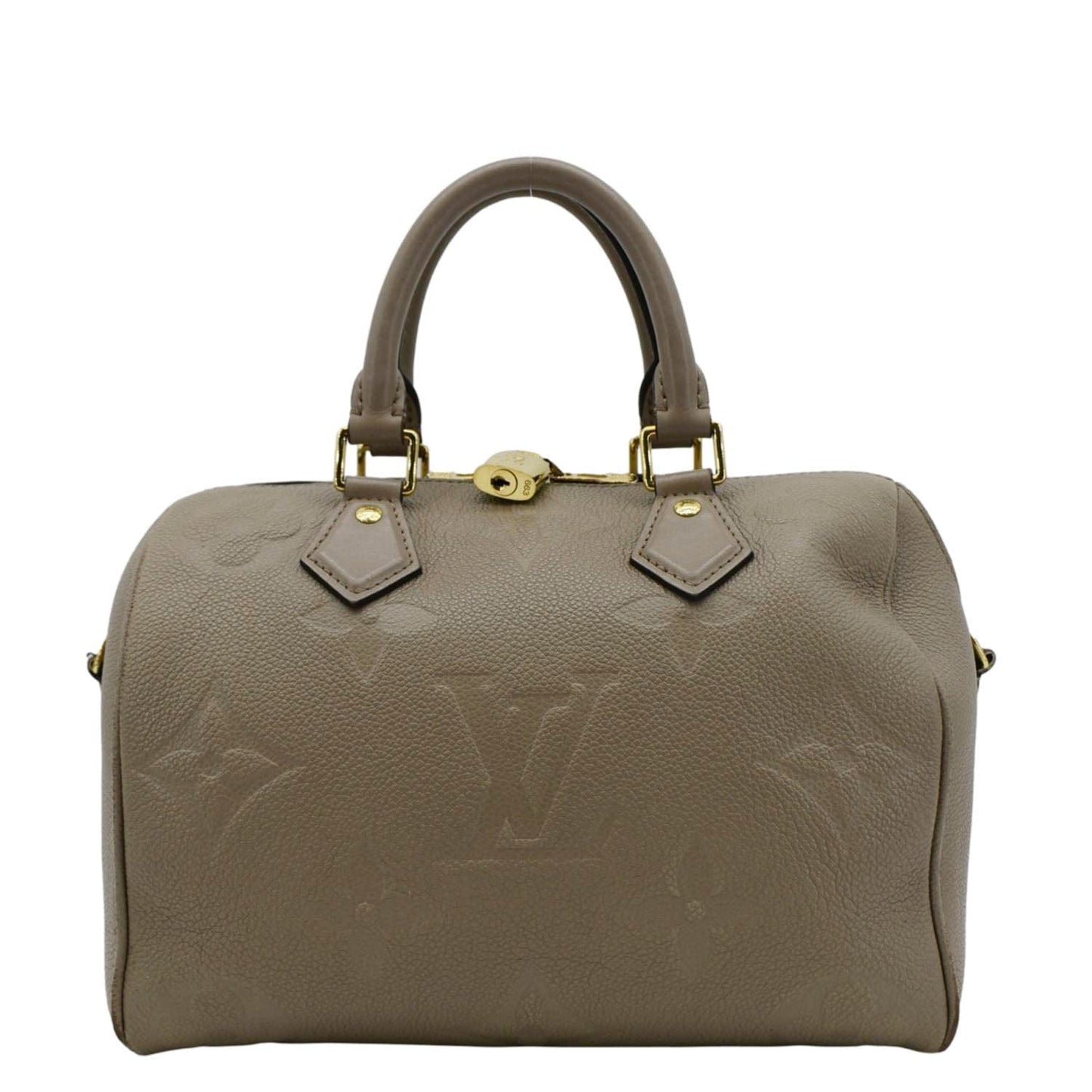 LOUIS VUITTON  25 Bandouliere Monogram Empreinte Shoulder Bag Beige