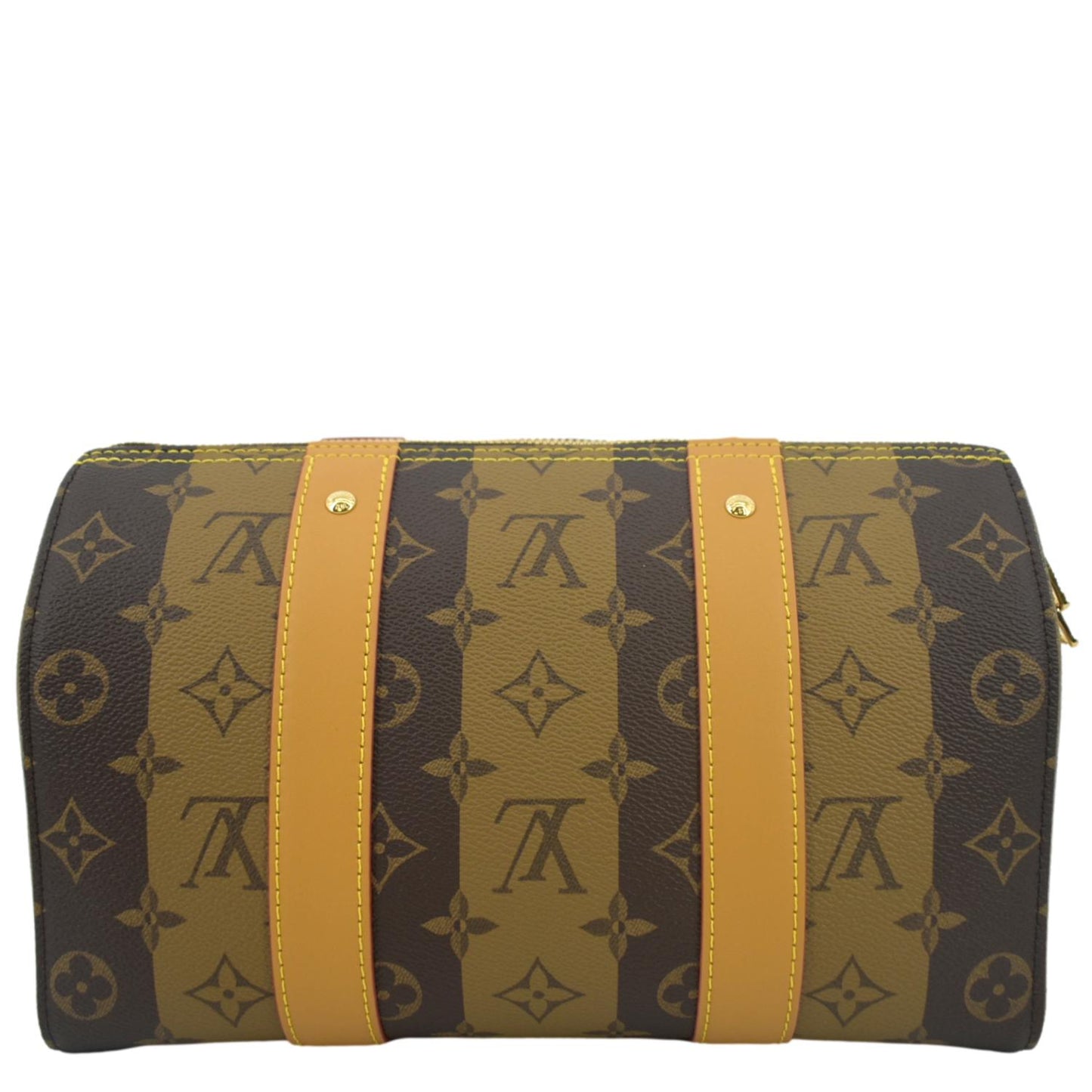 LOUIS VUITTON City Keepall Nigo Reverse Stripe Shoulder Bag Brown
