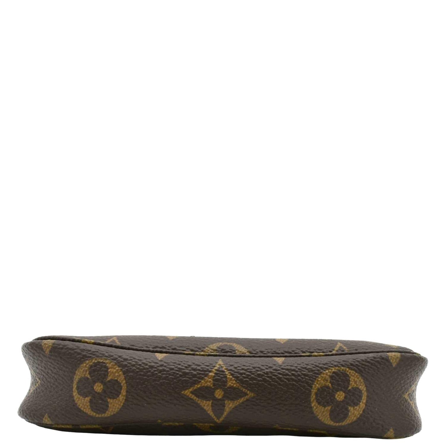 LOUIS VUITTON  Mini Pochette Monogram Canvas Accessoires Pouch Brown