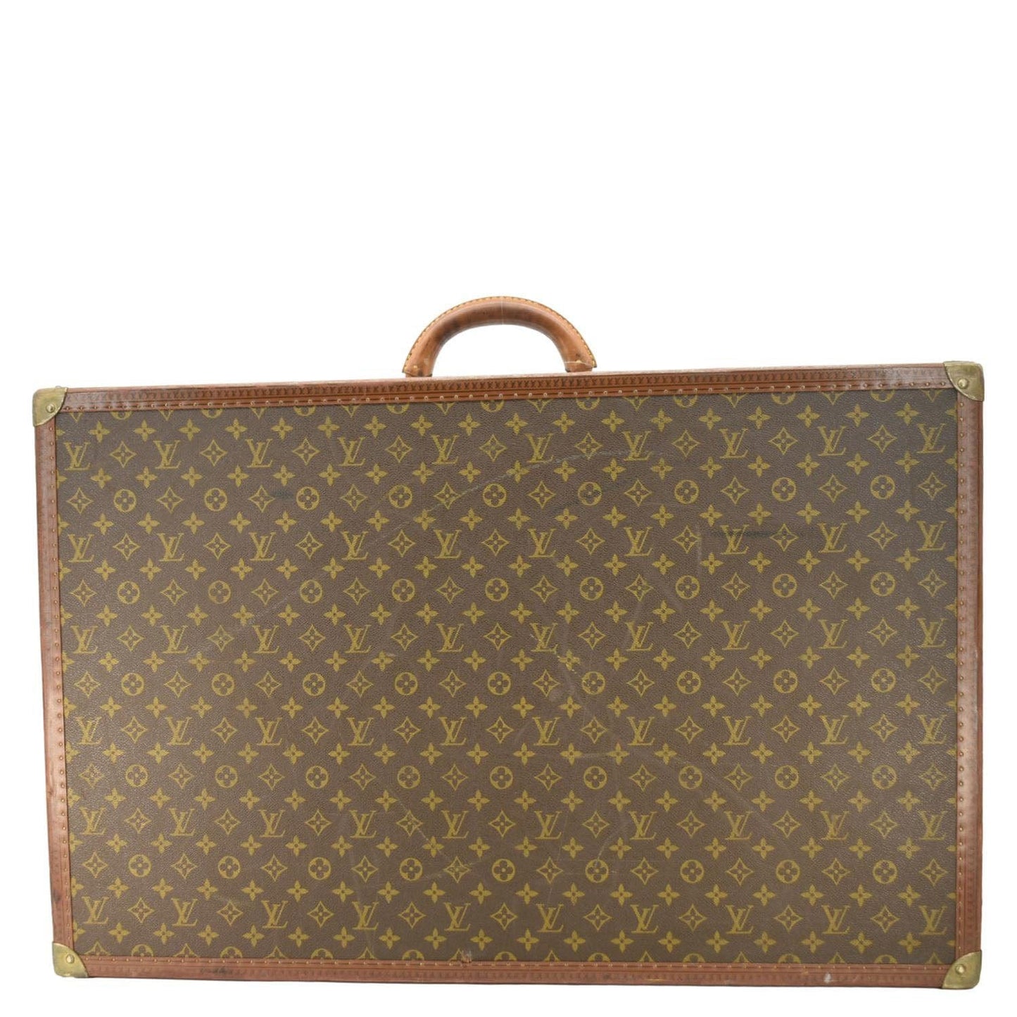 LOUIS VUITTON Bisten   Monogram Canvas Travel Suitcase Bag Brown
