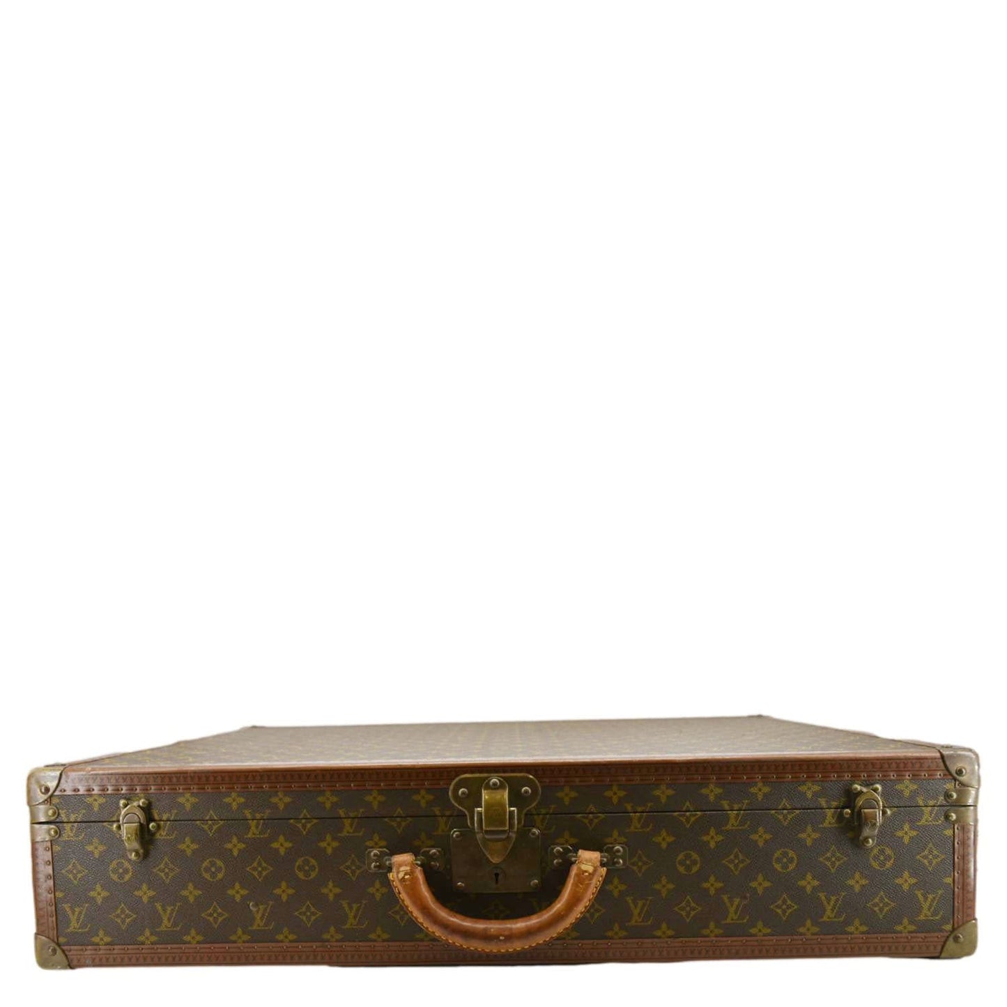 LOUIS VUITTON Bisten   Monogram Canvas Travel Suitcase Bag Brown