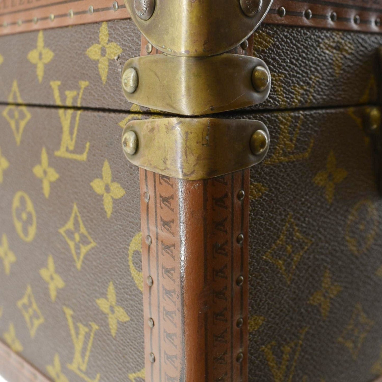 LOUIS VUITTON Bisten   Monogram Canvas Travel Suitcase Bag Brown