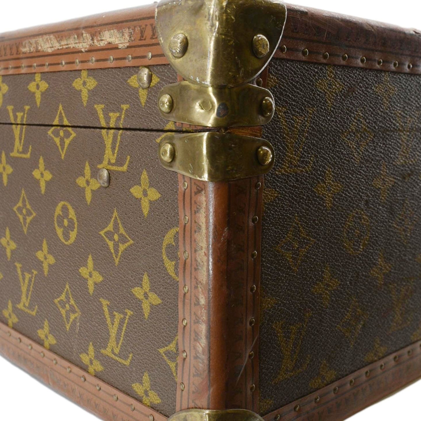 LOUIS VUITTON Bisten   Monogram Canvas Travel Suitcase Bag Brown