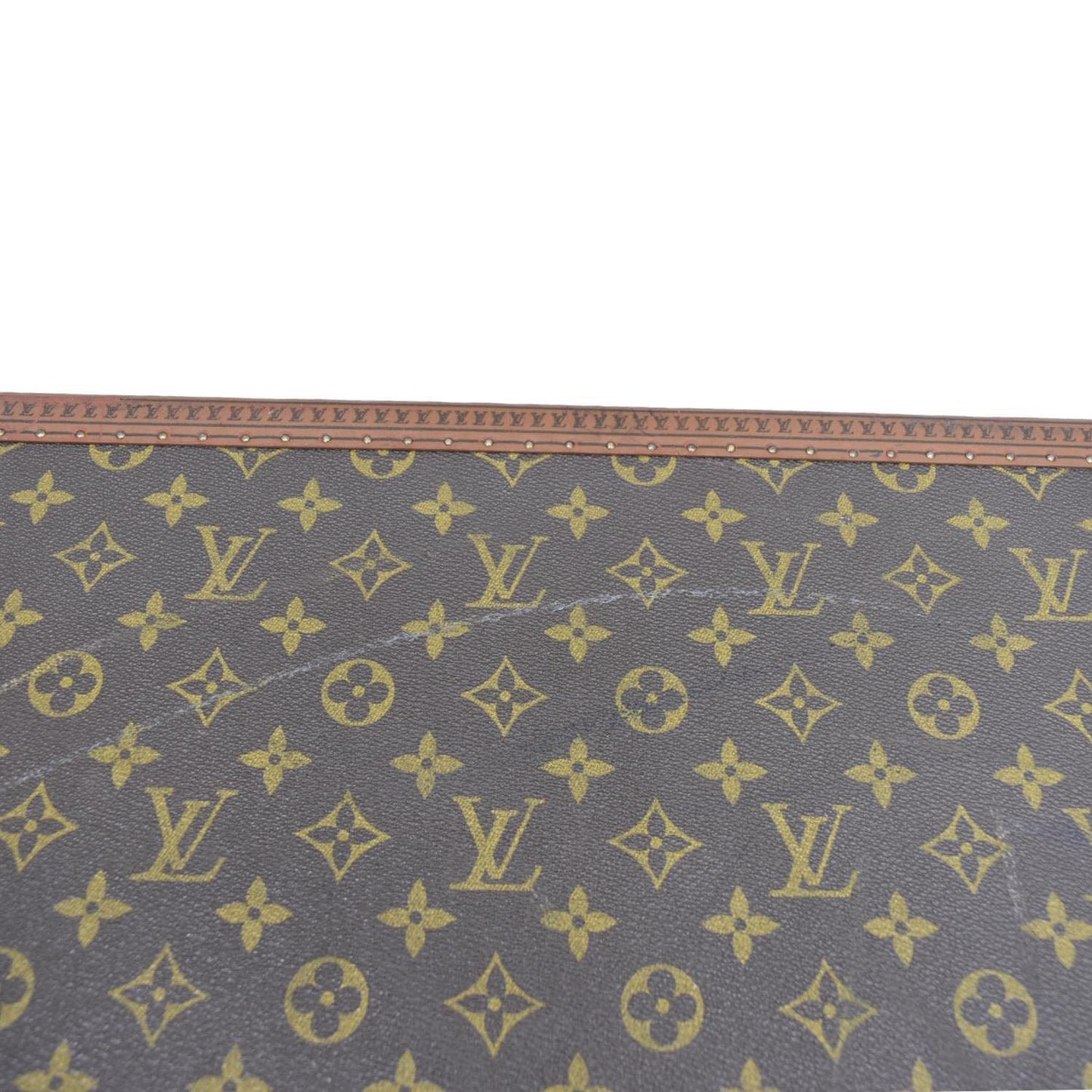LOUIS VUITTON Bisten   Monogram Canvas Travel Suitcase Bag Brown