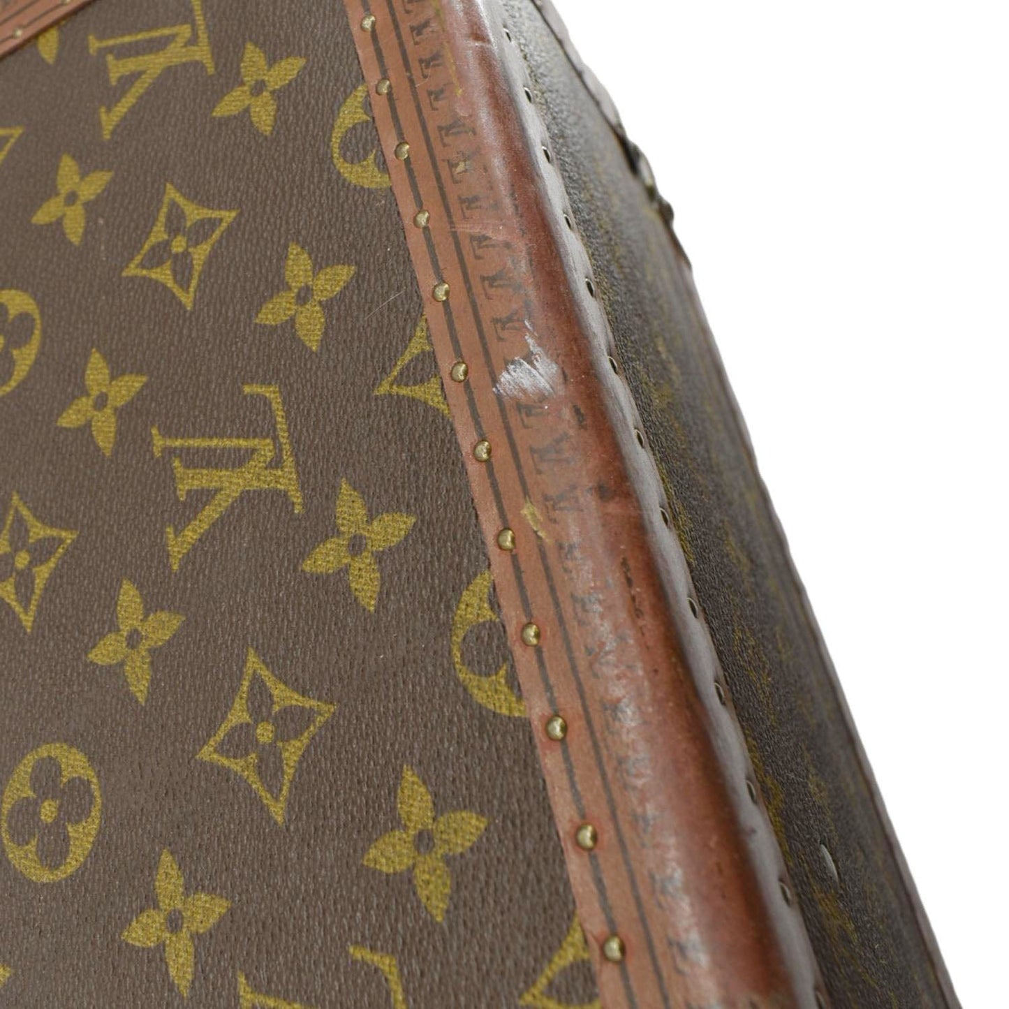 LOUIS VUITTON Bisten   Monogram Canvas Travel Suitcase Bag Brown