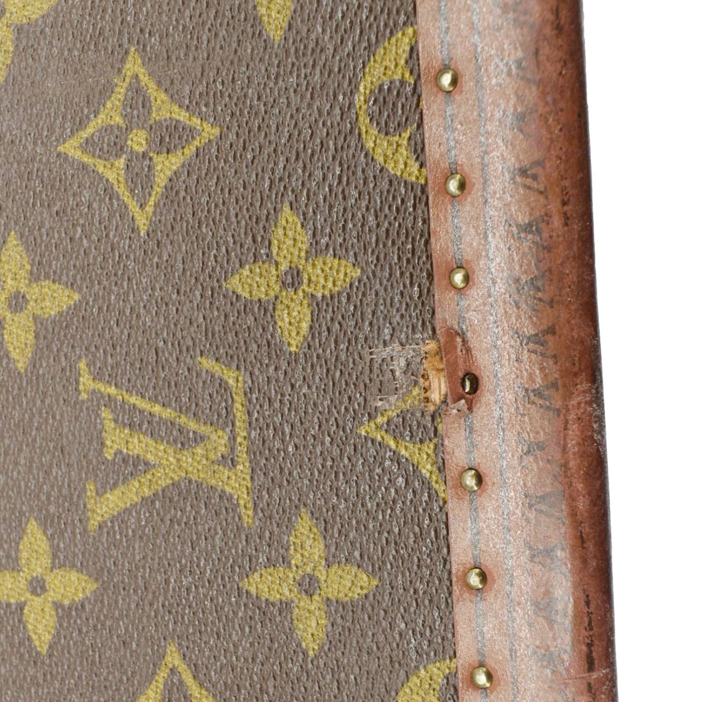 LOUIS VUITTON Bisten   Monogram Canvas Travel Suitcase Bag Brown
