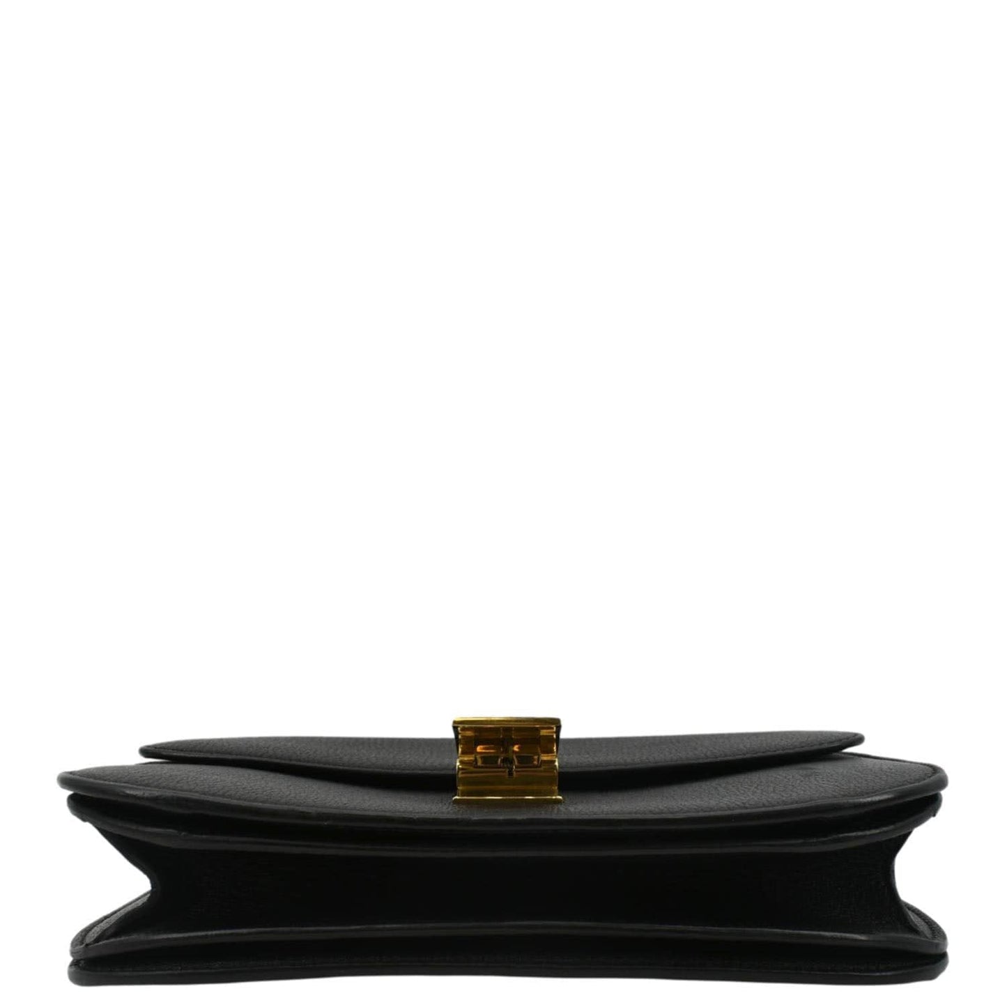CELINE Classic Box Calfskin Leather Crossbody Bag Black