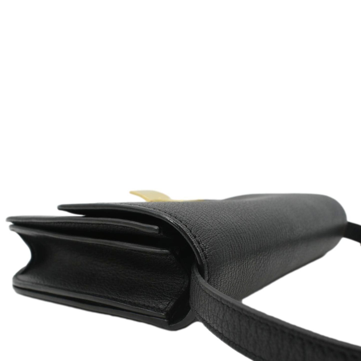 CELINE Classic Box Calfskin Leather Crossbody Bag Black