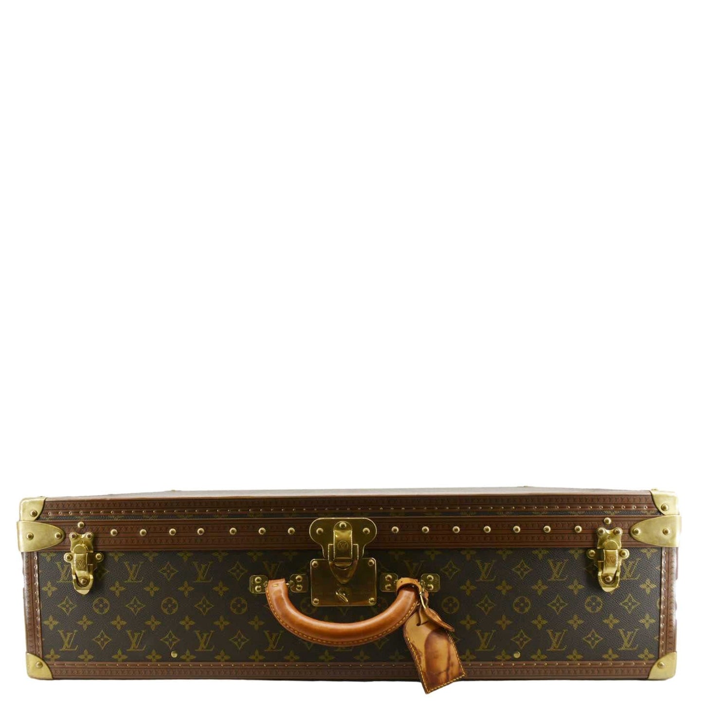 LOUIS VUITTON Bisten 75   Monogram Canvas Travel Suitcase Bag Brown