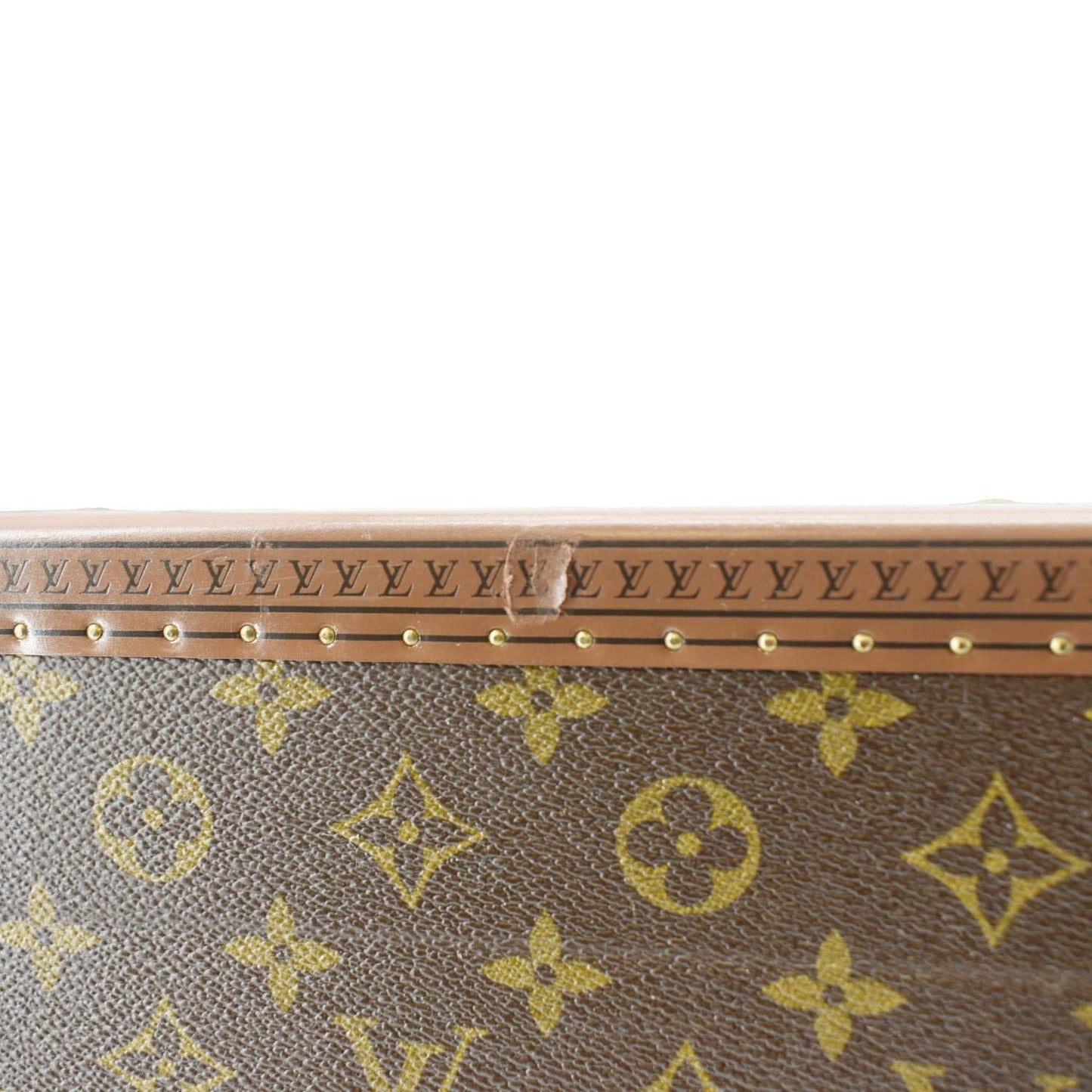 LOUIS VUITTON Bisten 75   Monogram Canvas Travel Suitcase Bag Brown