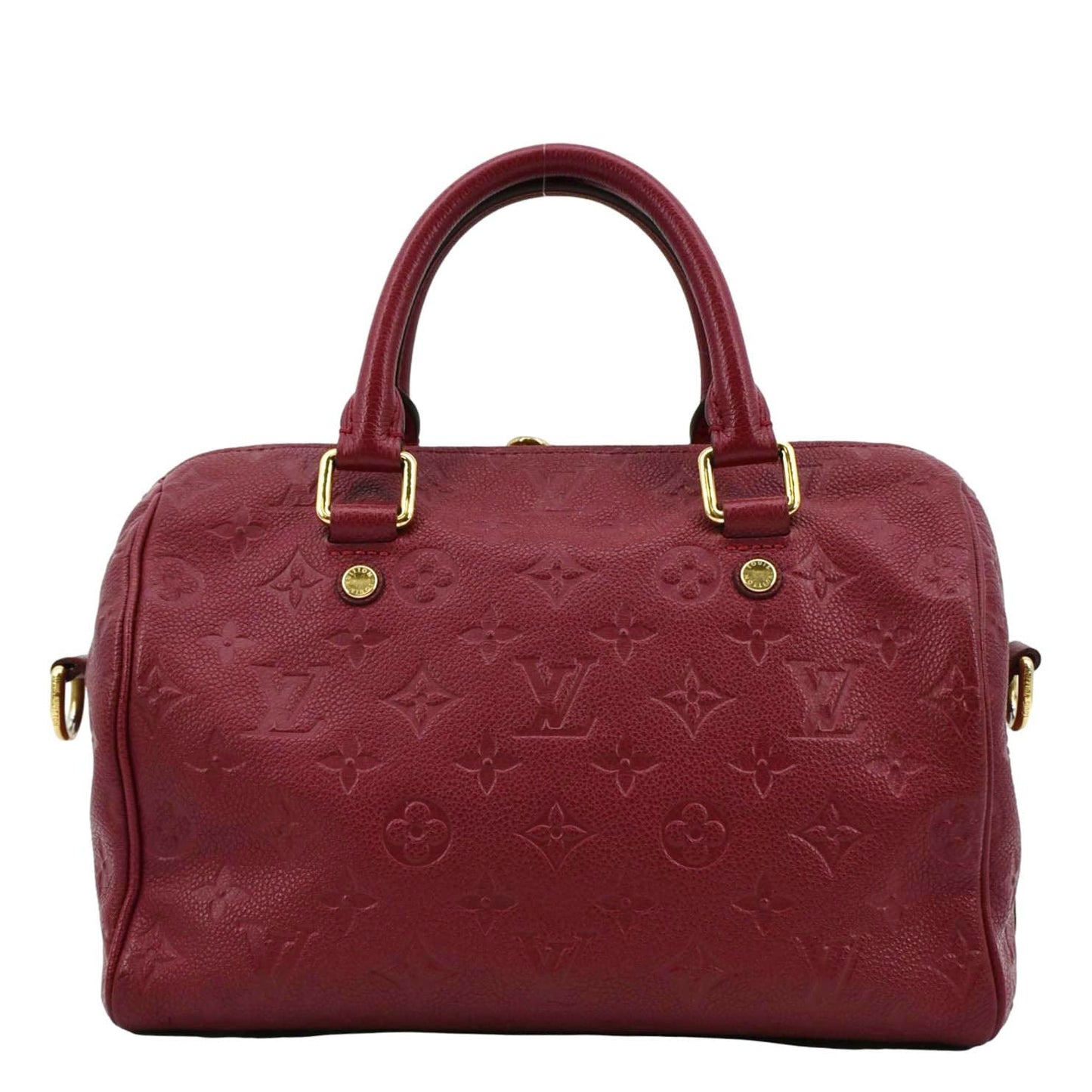 LOUIS VUITTON  25 Bandouliere Monogram Empreinte Crossbody Bag Fuchsia