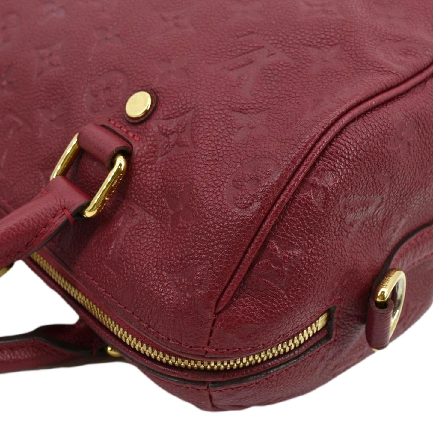 LOUIS VUITTON  25 Bandouliere Monogram Empreinte Crossbody Bag Fuchsia