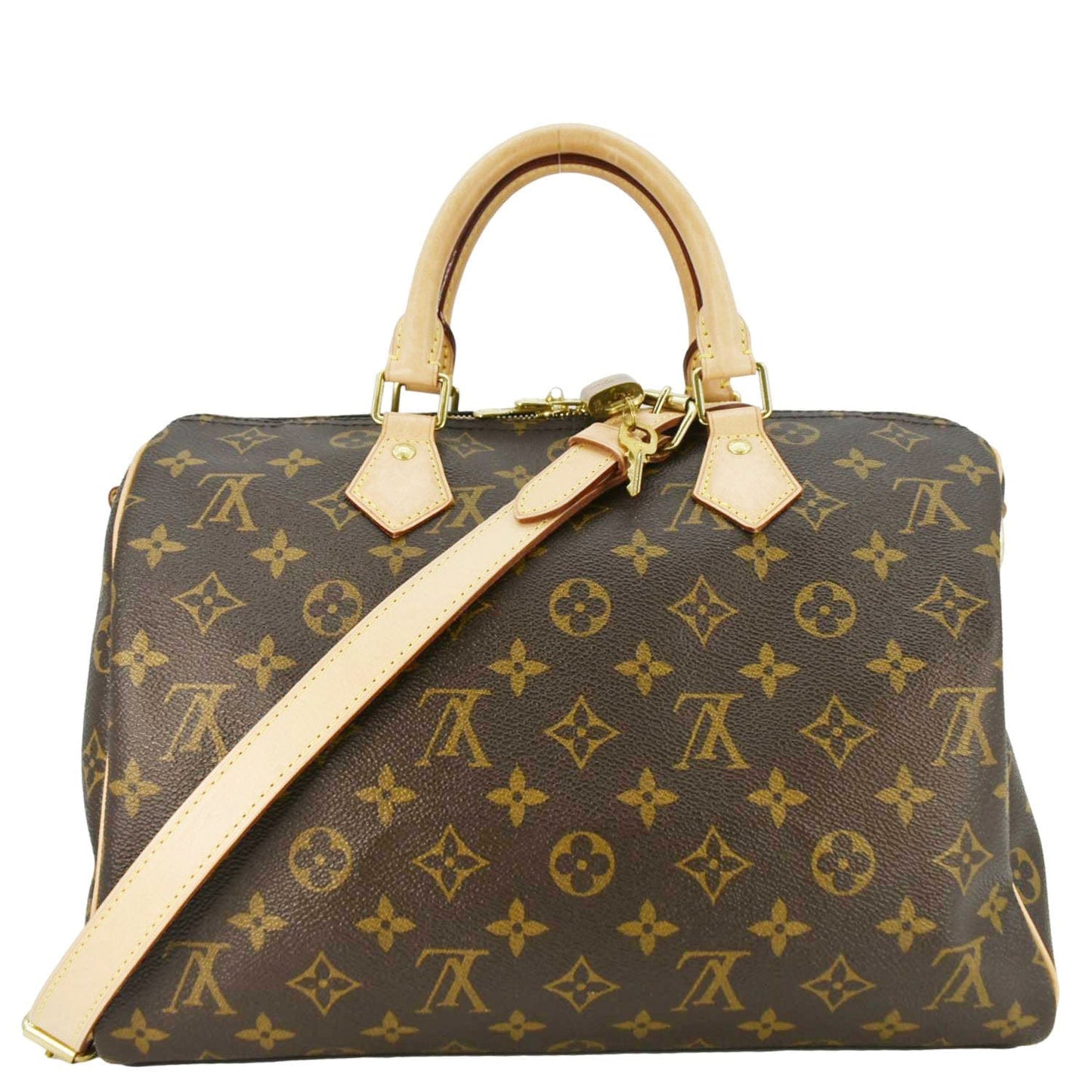 LOUIS VUITTON  30 Bandouliere Monogram Canvas Crossbody Bag Brown