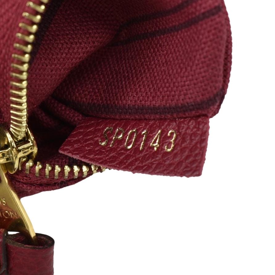LOUIS VUITTON  25 Bandouliere Monogram Empreinte Crossbody Bag Fuchsia