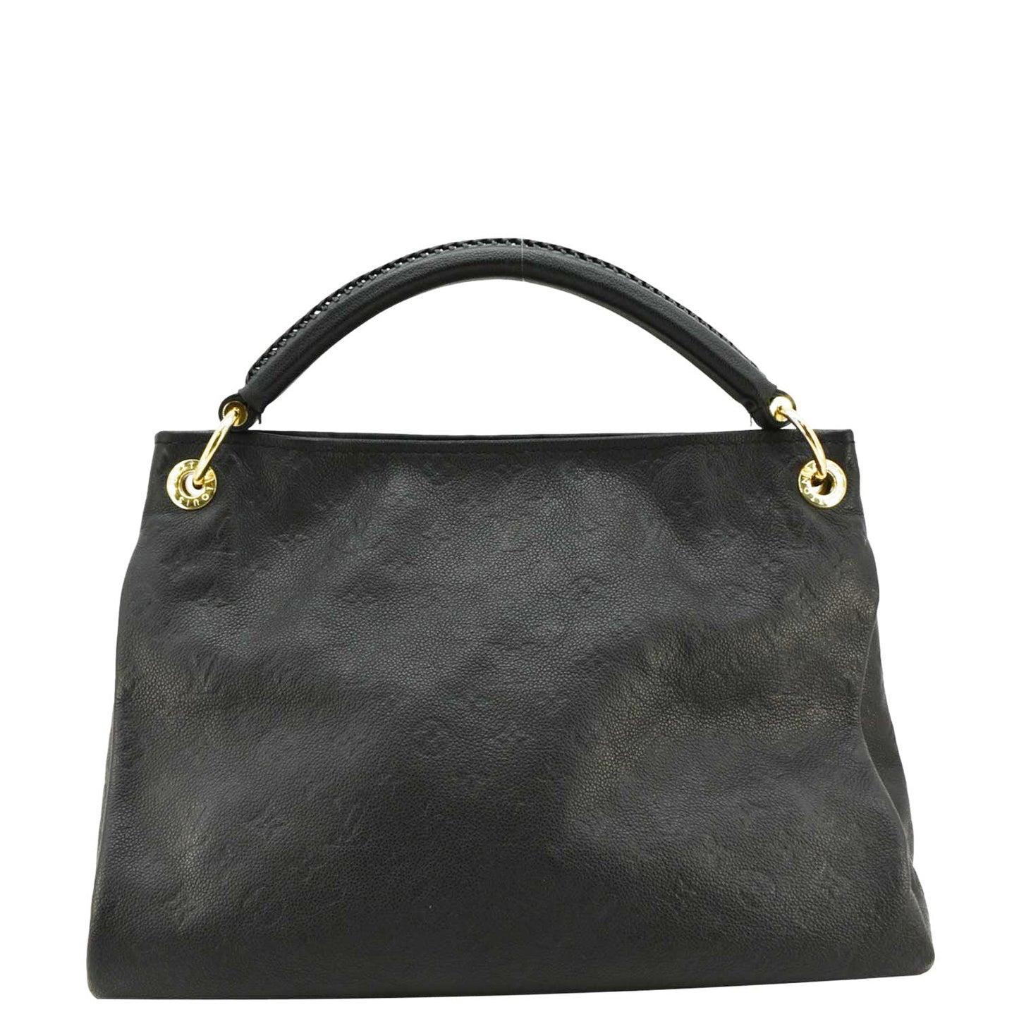 LOUIS VUITTON Artsy MM Monogram Empreinte Leather Shoulder Bag  Black