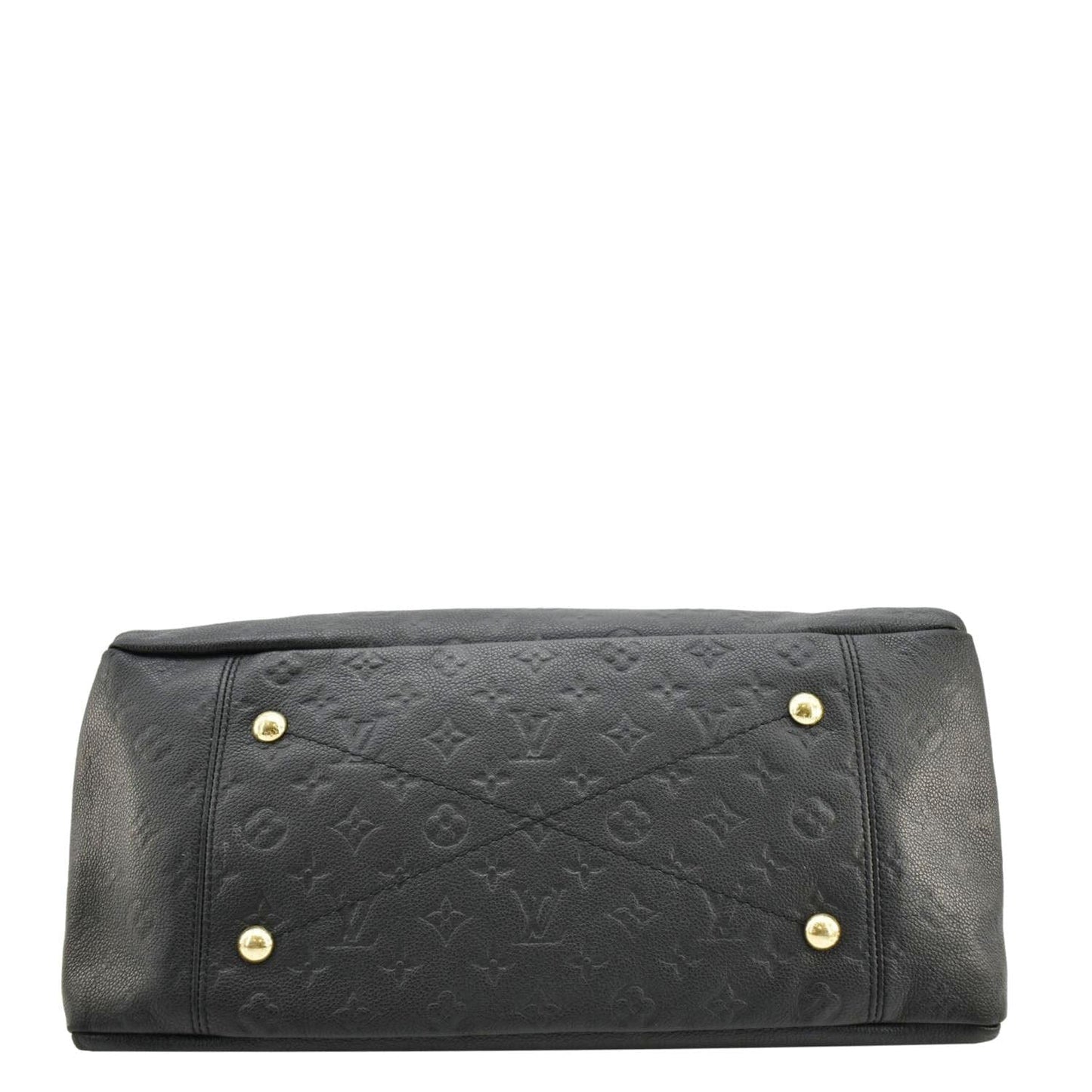 LOUIS VUITTON Artsy MM Monogram Empreinte Leather Shoulder Bag  Black