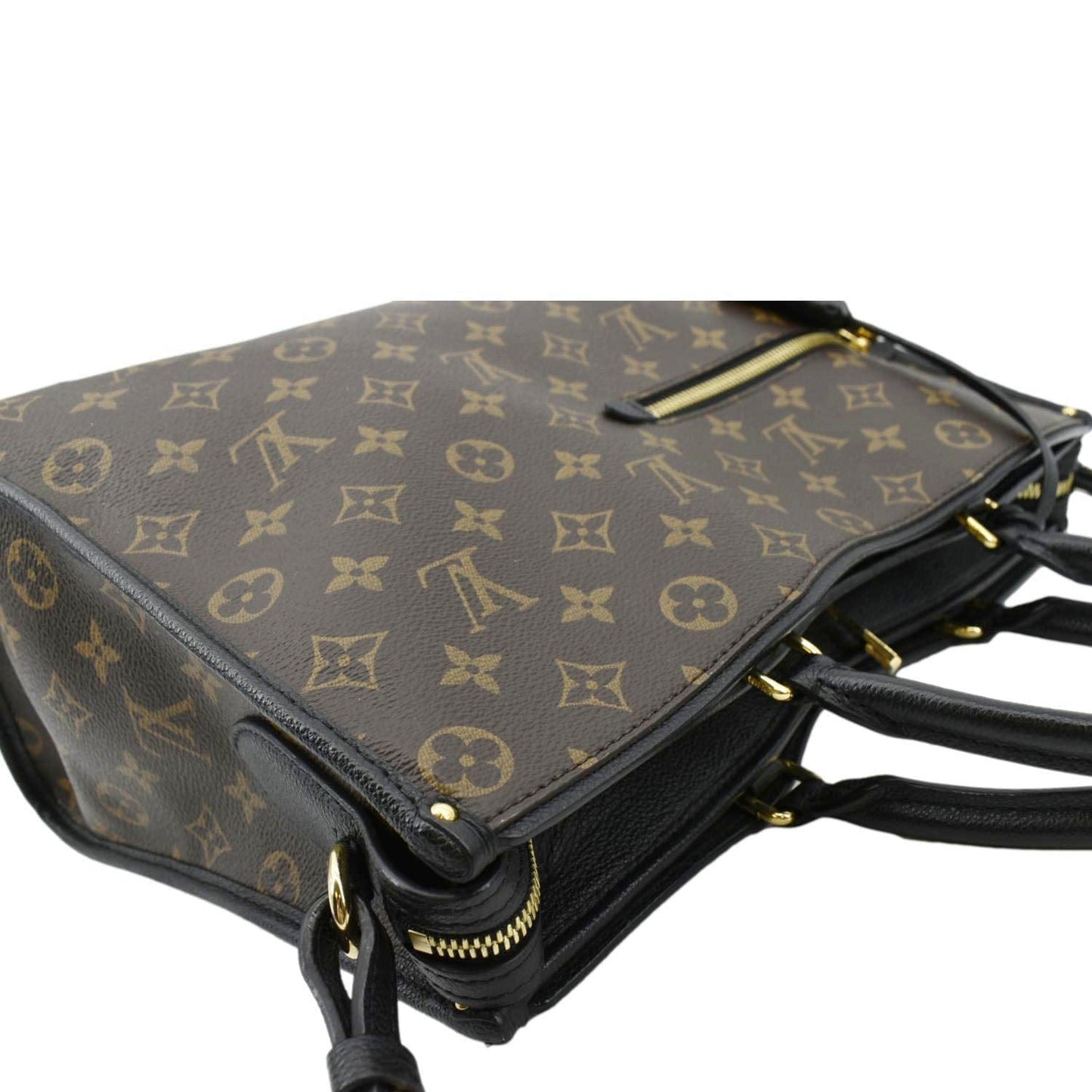 LOUIS VUITTON Popincourt NM Monogram Canvas Tote Bag Brown