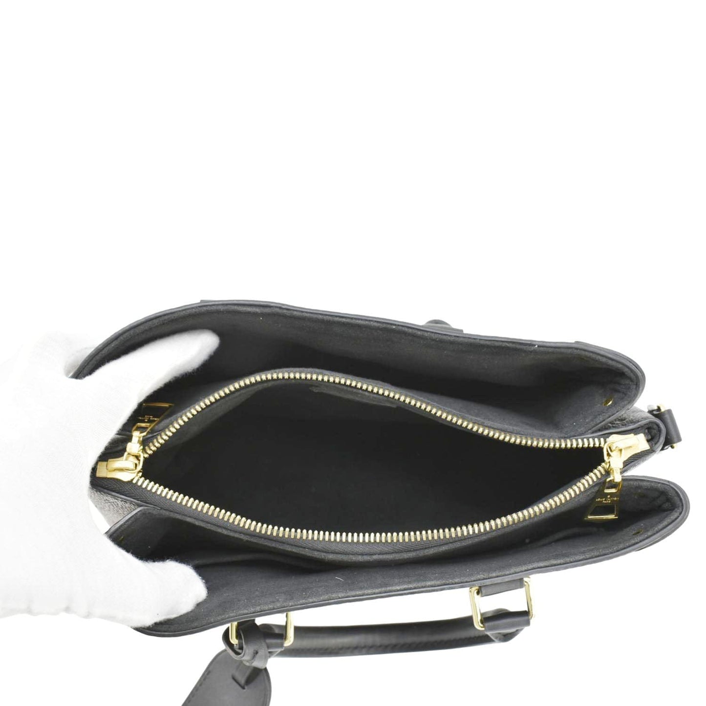 LOUIS VUITTON Soufflot BB Monogram Canvas Shoulder Bag Black
