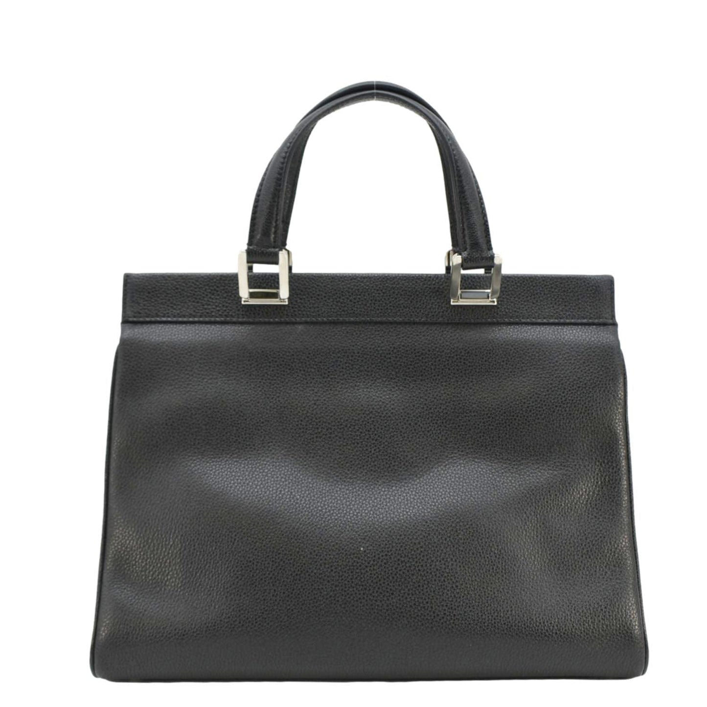 GUCCI Zumi Medium Leather Top Handle Shoulder Bag Black 564714