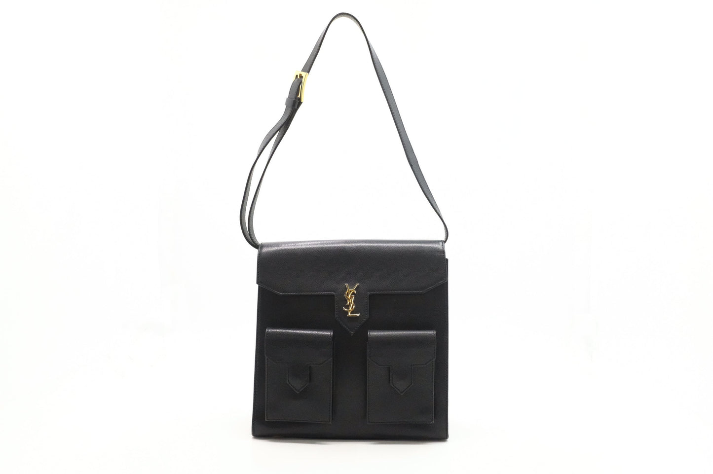 YSL Saint Laurent Shoulder Bag in Black Leather