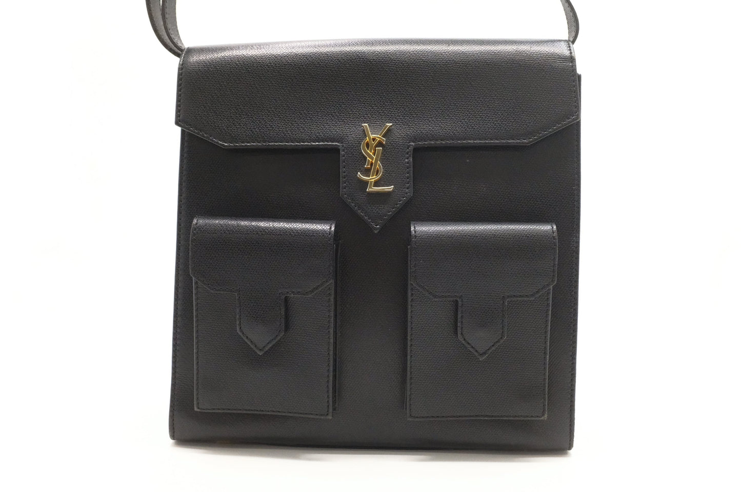 YSL Saint Laurent Shoulder Bag in Black Leather