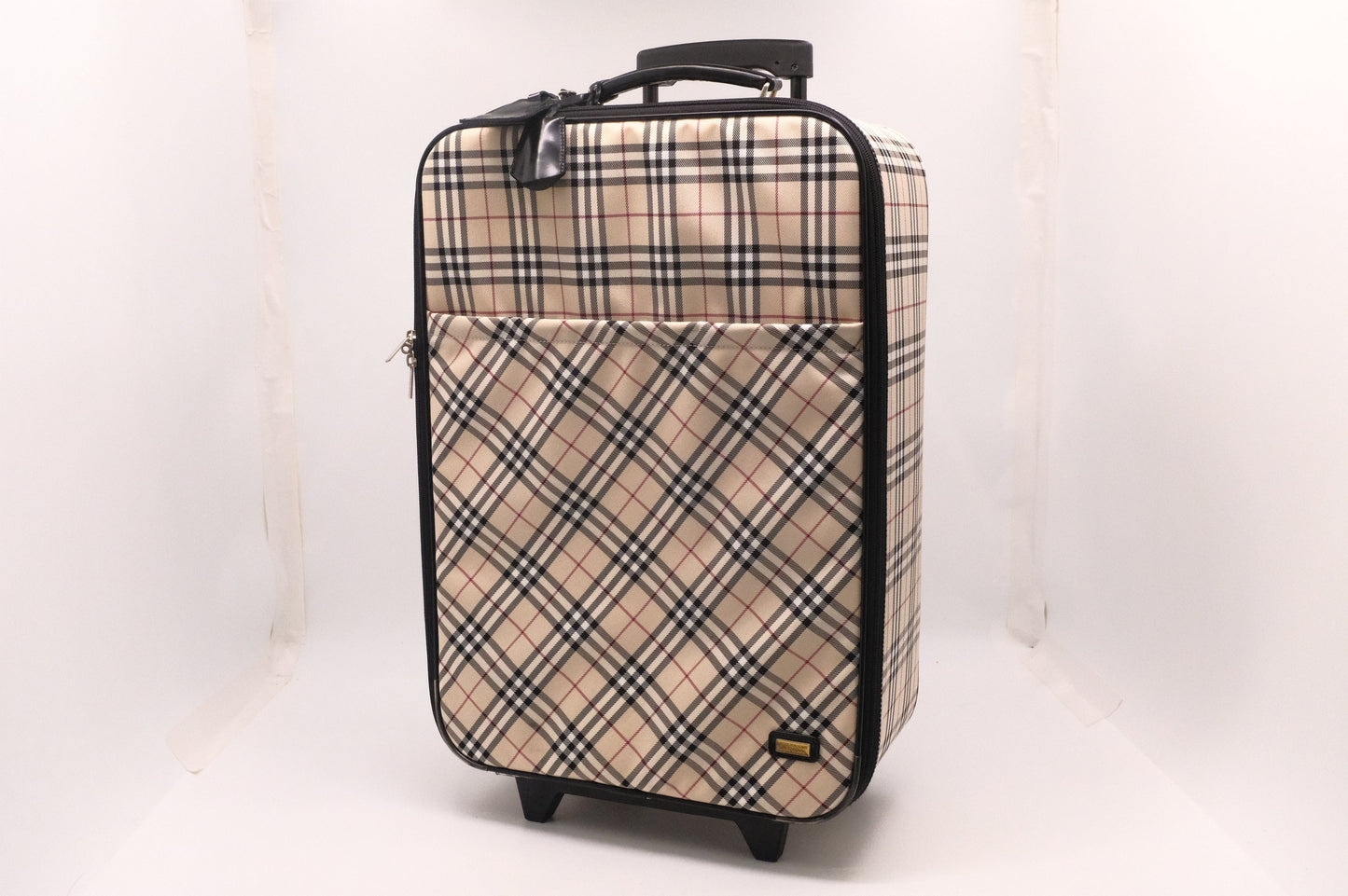 Burberry Luggage in Brown Checked Canvas