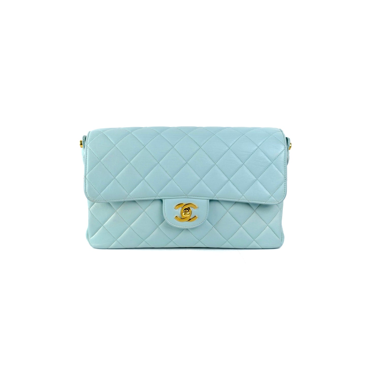 Chanel  Double Side Flap Bag Blue