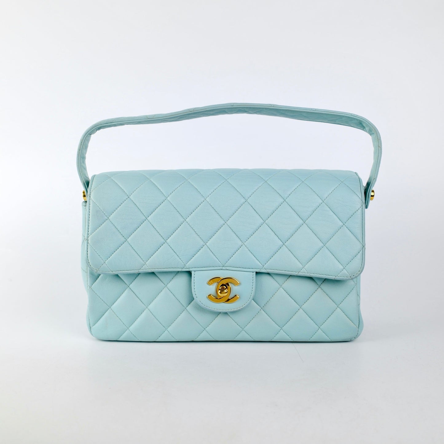 Chanel  Double Side Flap Bag Blue