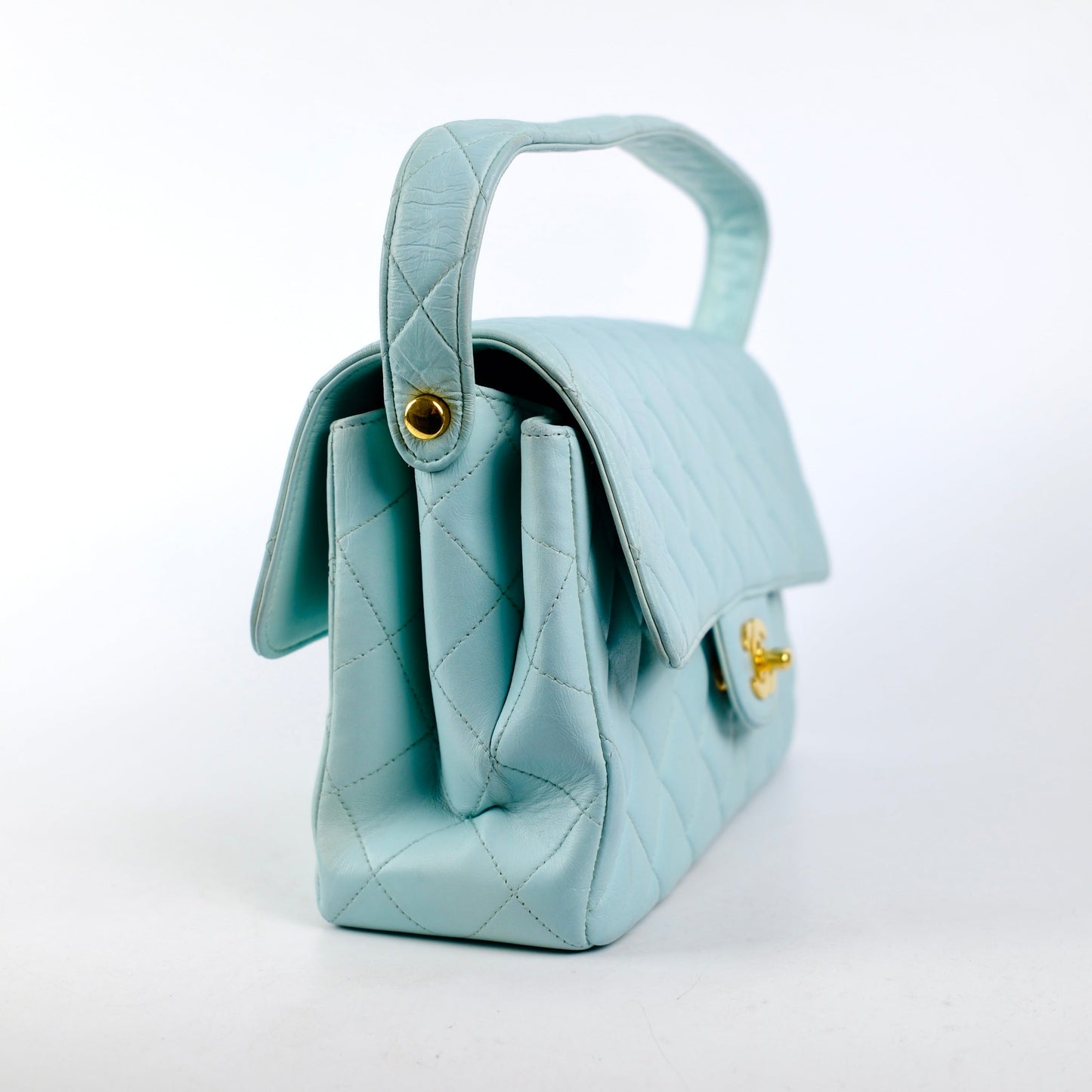 Chanel  Double Side Flap Bag Blue