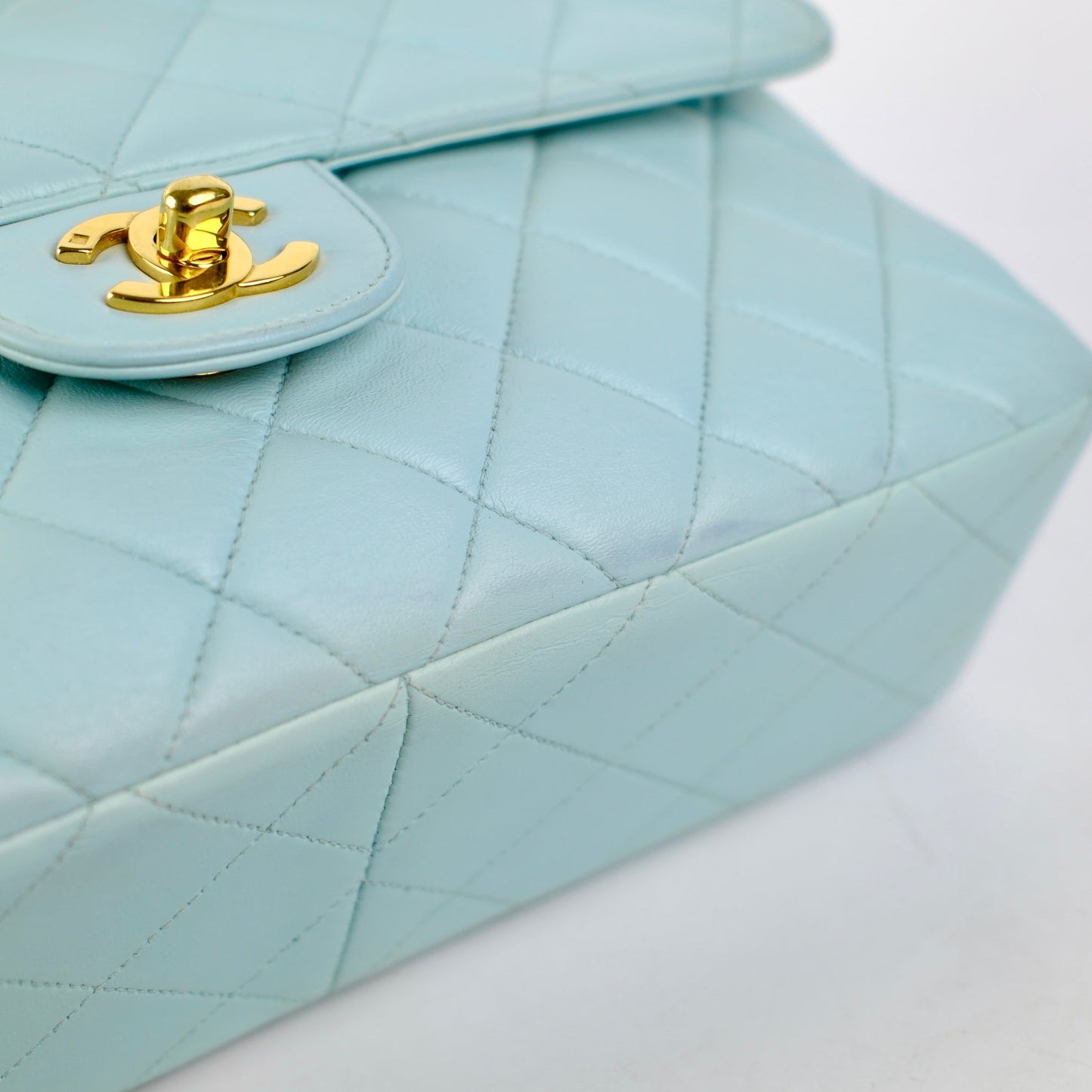 Chanel  Double Side Flap Bag Blue