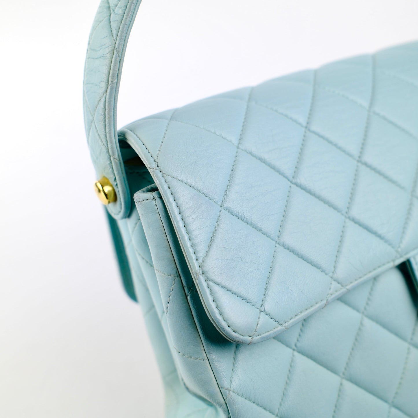 Chanel  Double Side Flap Bag Blue