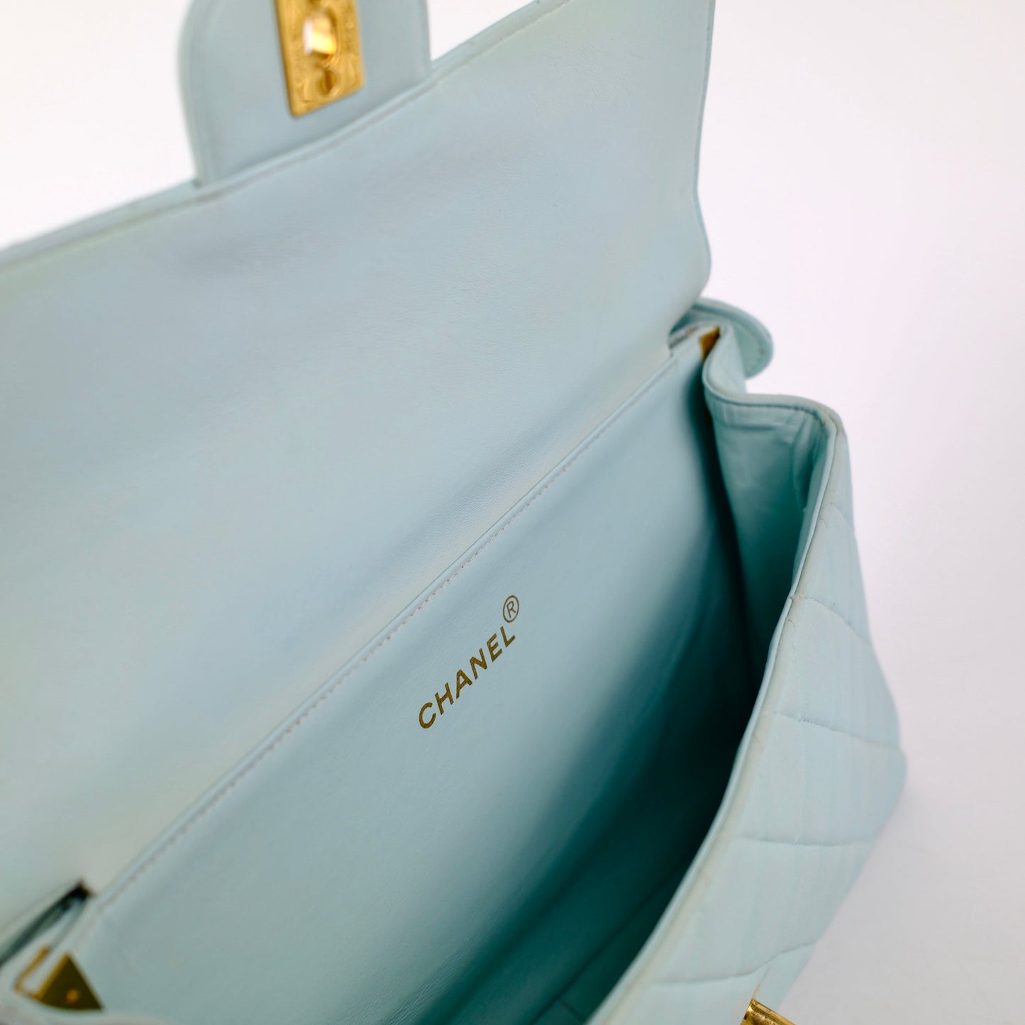 Chanel  Double Side Flap Bag Blue
