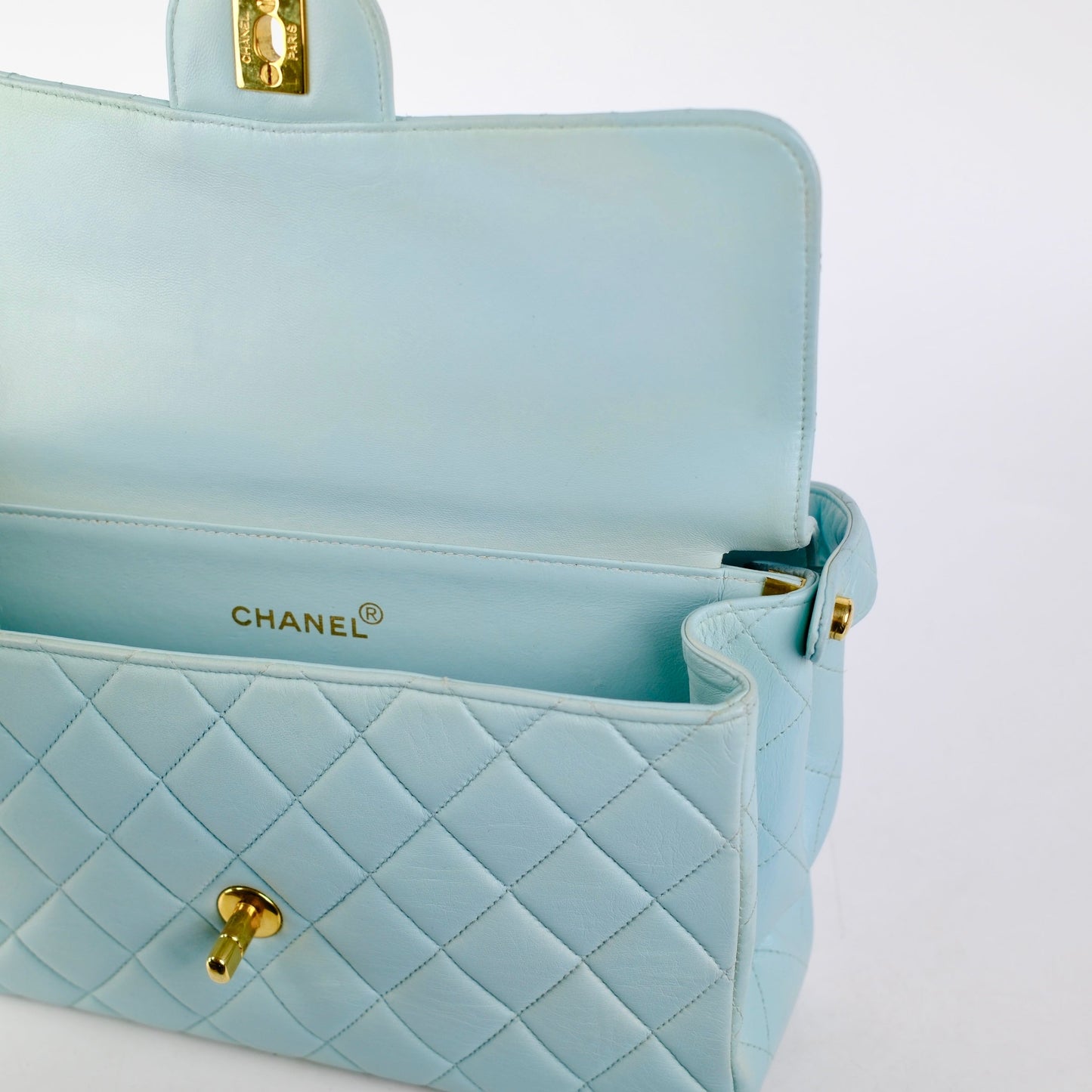 Chanel  Double Side Flap Bag Blue