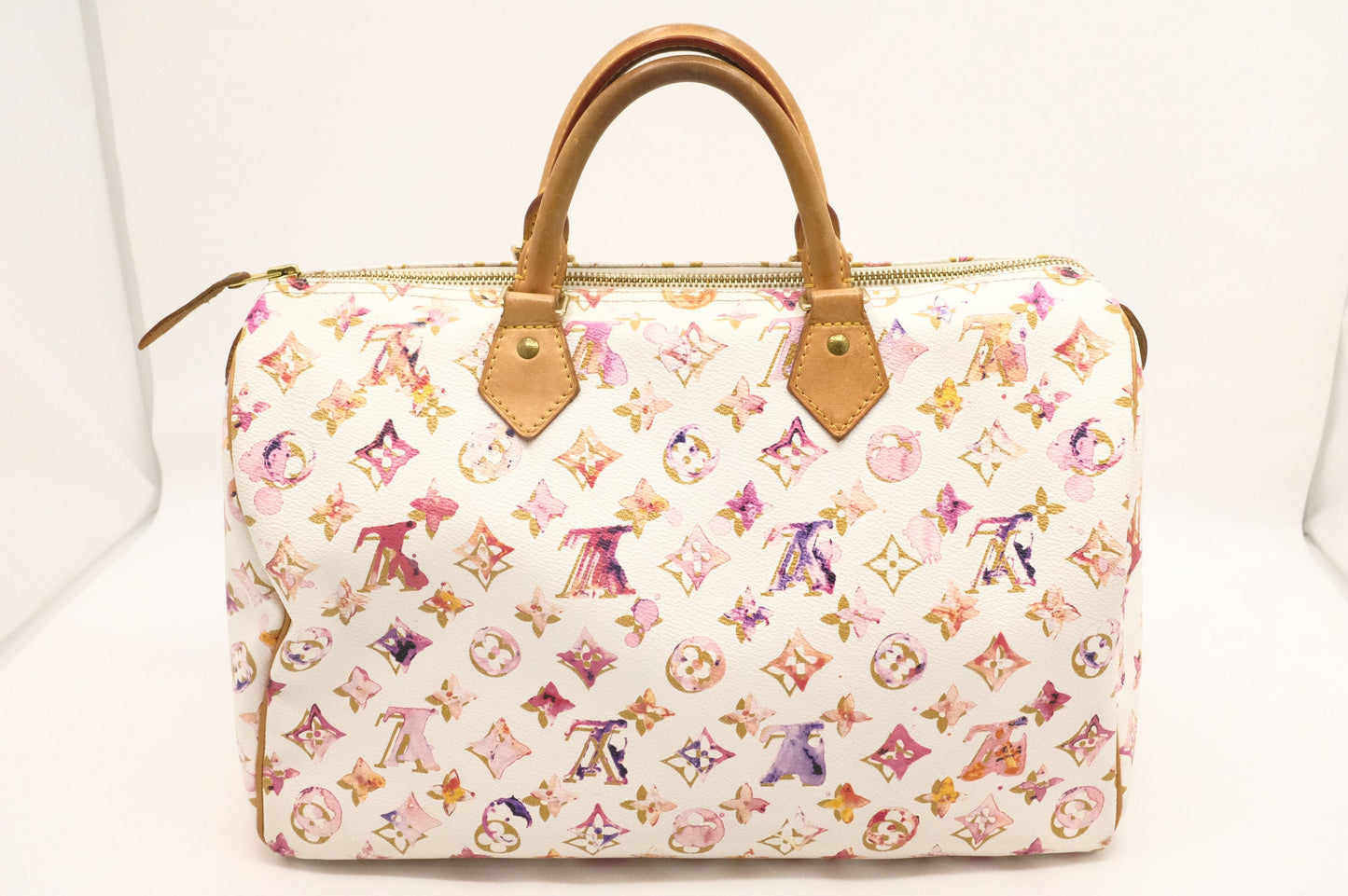 Louis Vuitton Speedy 35 in White Watercolor Monogram Canvas