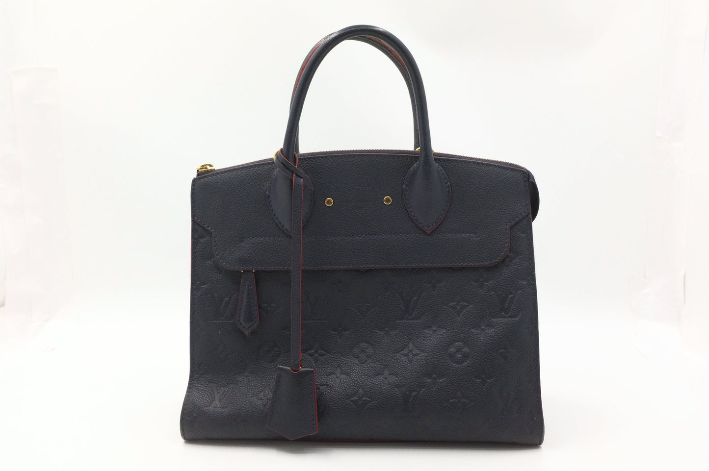 Louis Vuitton Pont Neuf in Navy Blue Empreinte Leather
