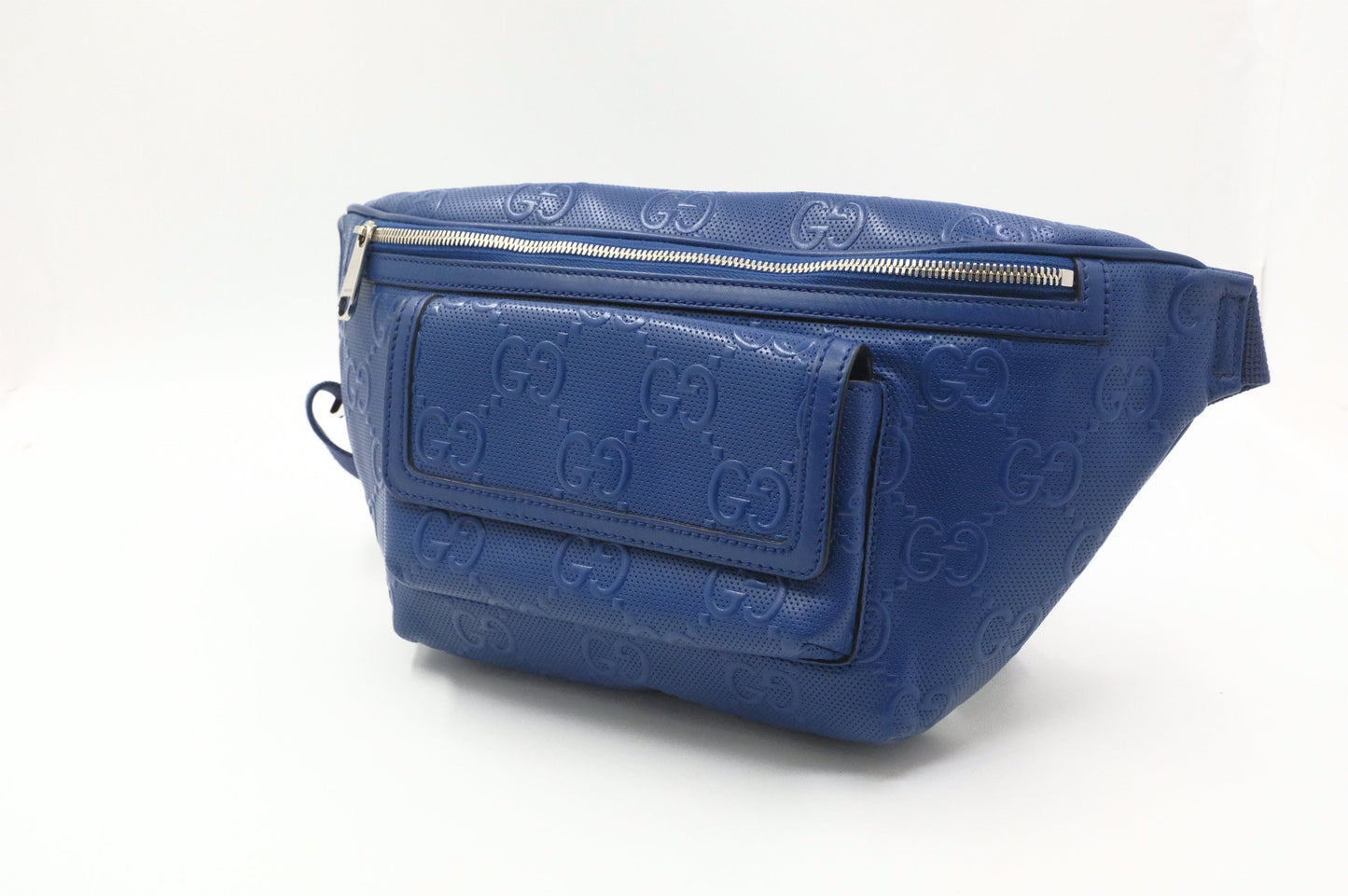 Gucci Belt Bag in Blue GG Leather