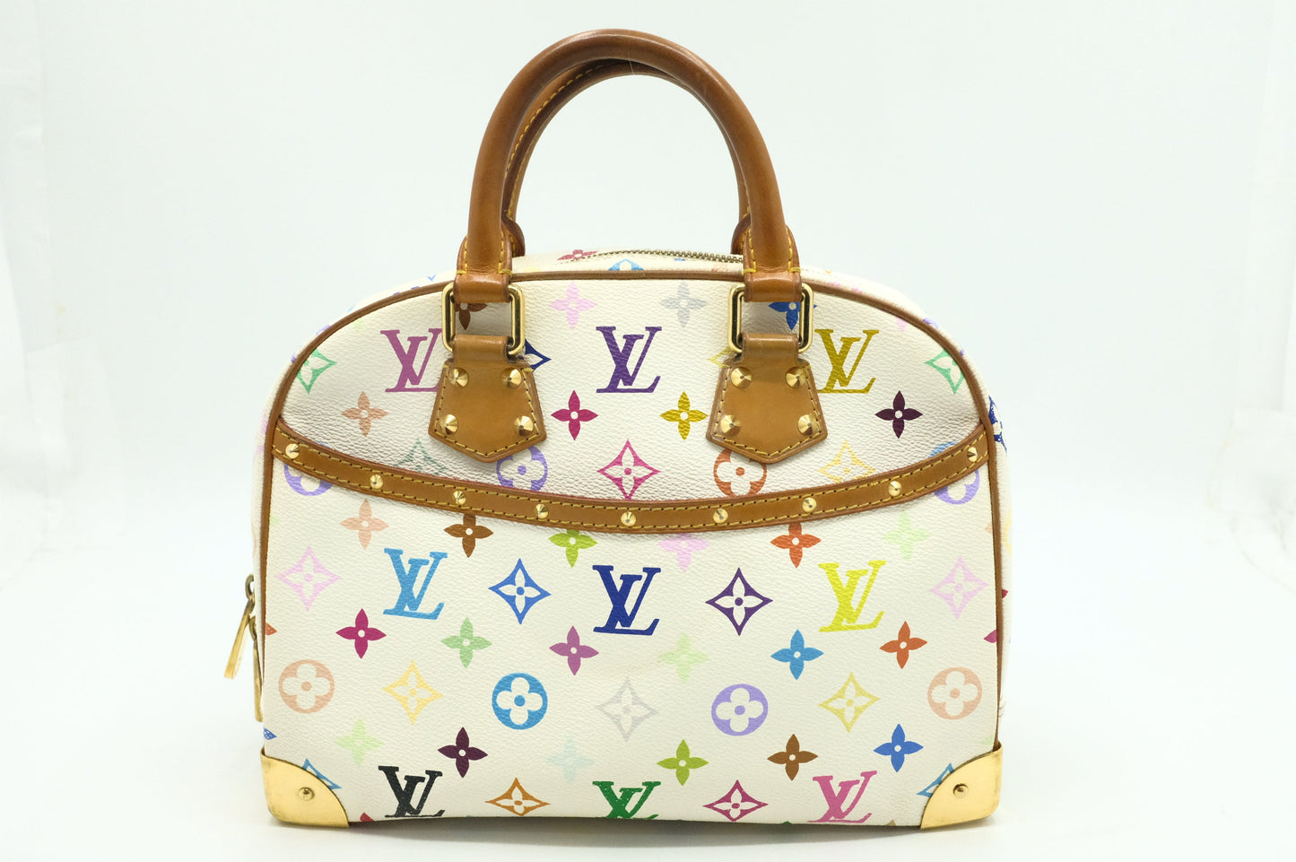 Louis Vuitton Trouville in White Multicolor Canvas