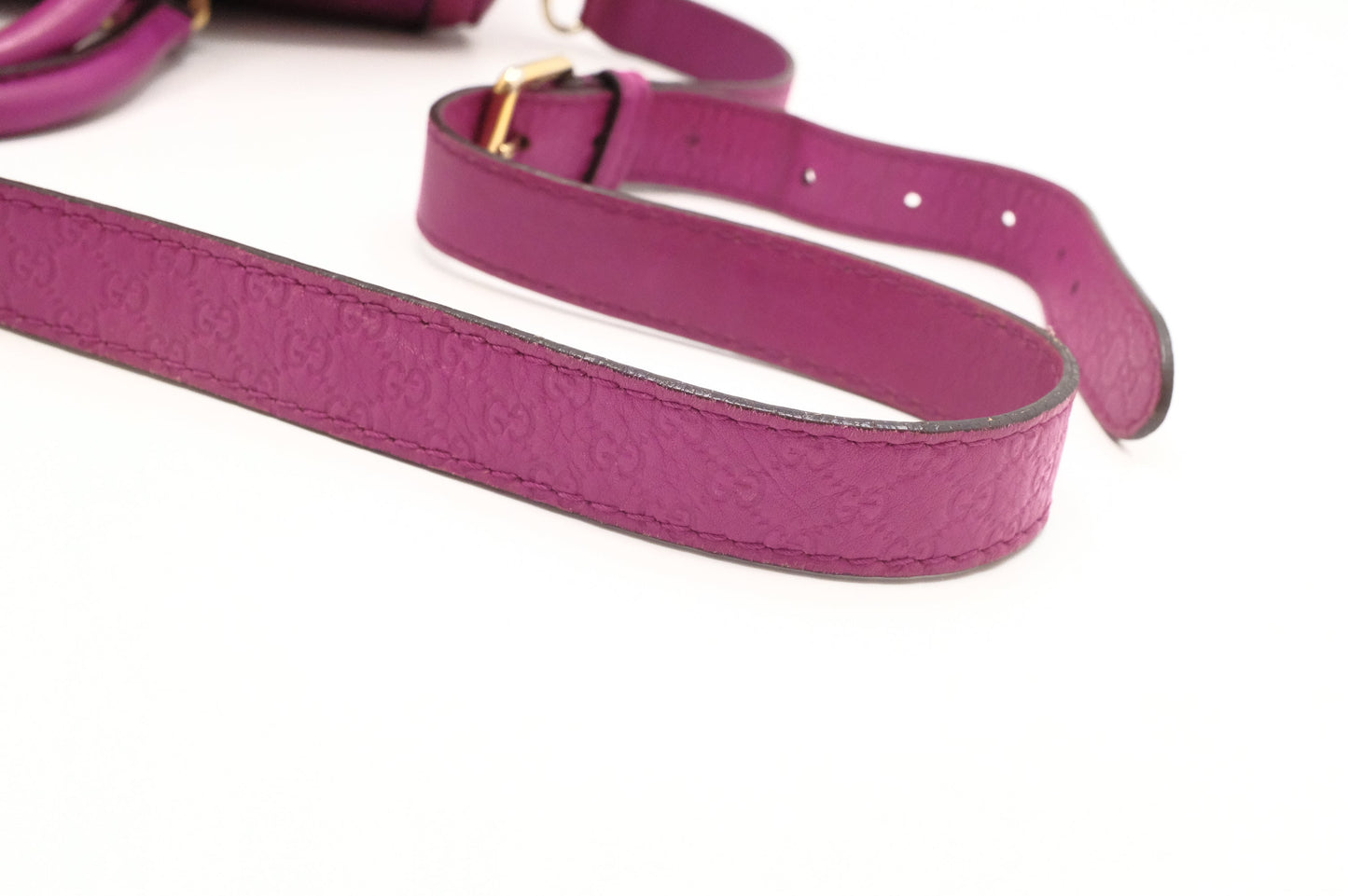 Gucci 2-Way Boston Bag in Magenta Leather