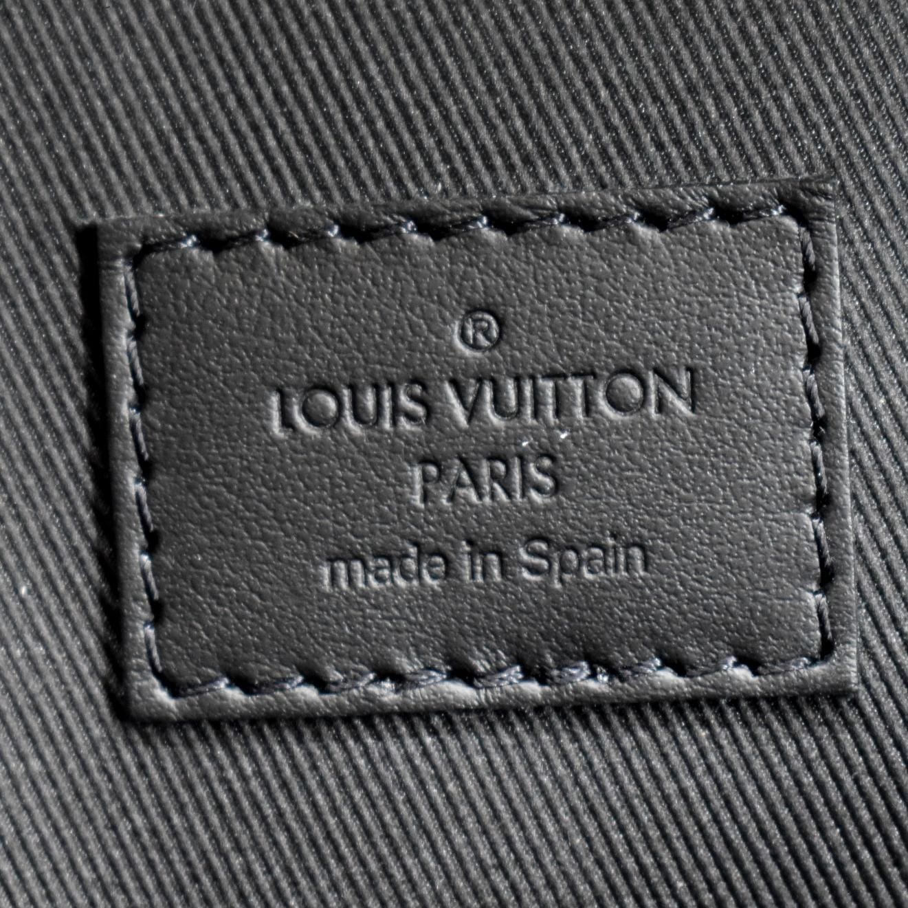 LOUIS VUITTON Takeoff Aerogram Grained Calf Leather Backpack Black