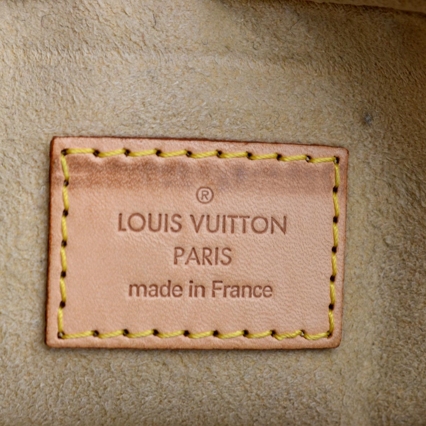 LOUIS VUITTON Hudson GM Monogram Canvas Shoulder Bag Brown