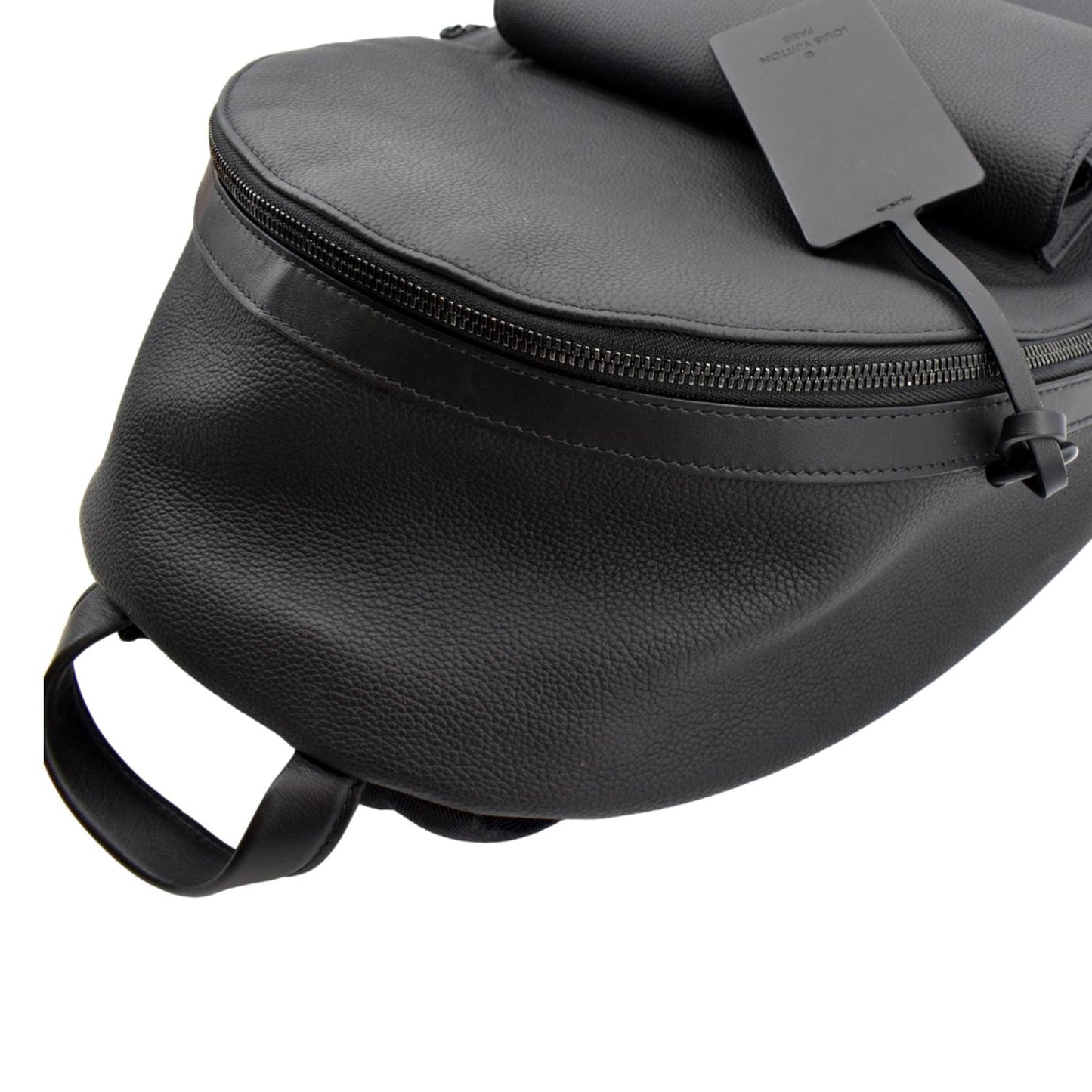 LOUIS VUITTON Takeoff Aerogram Grained Calf Leather Backpack Black