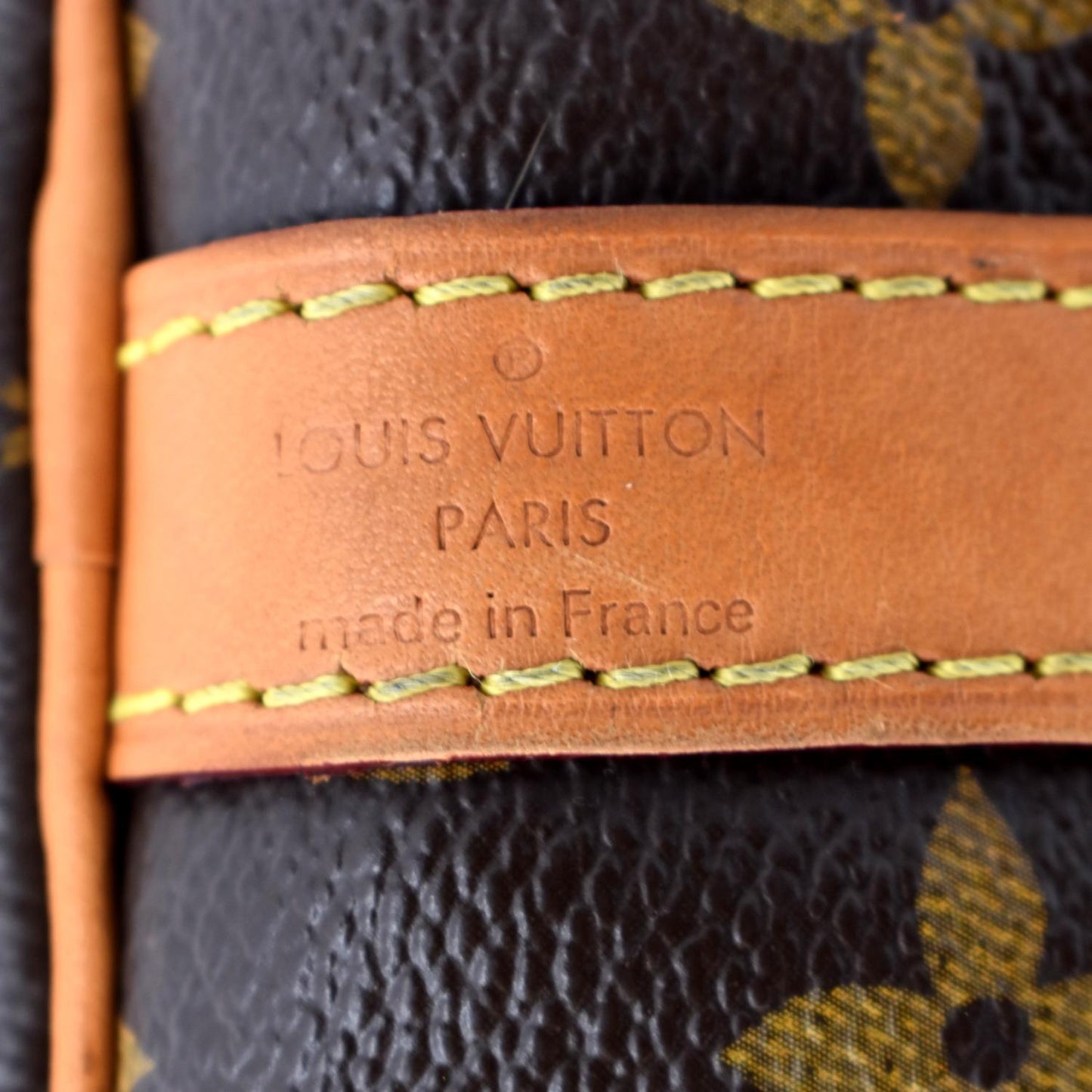 LOUIS VUITTON  25 Monogram Canvas Satchel Bag Brown