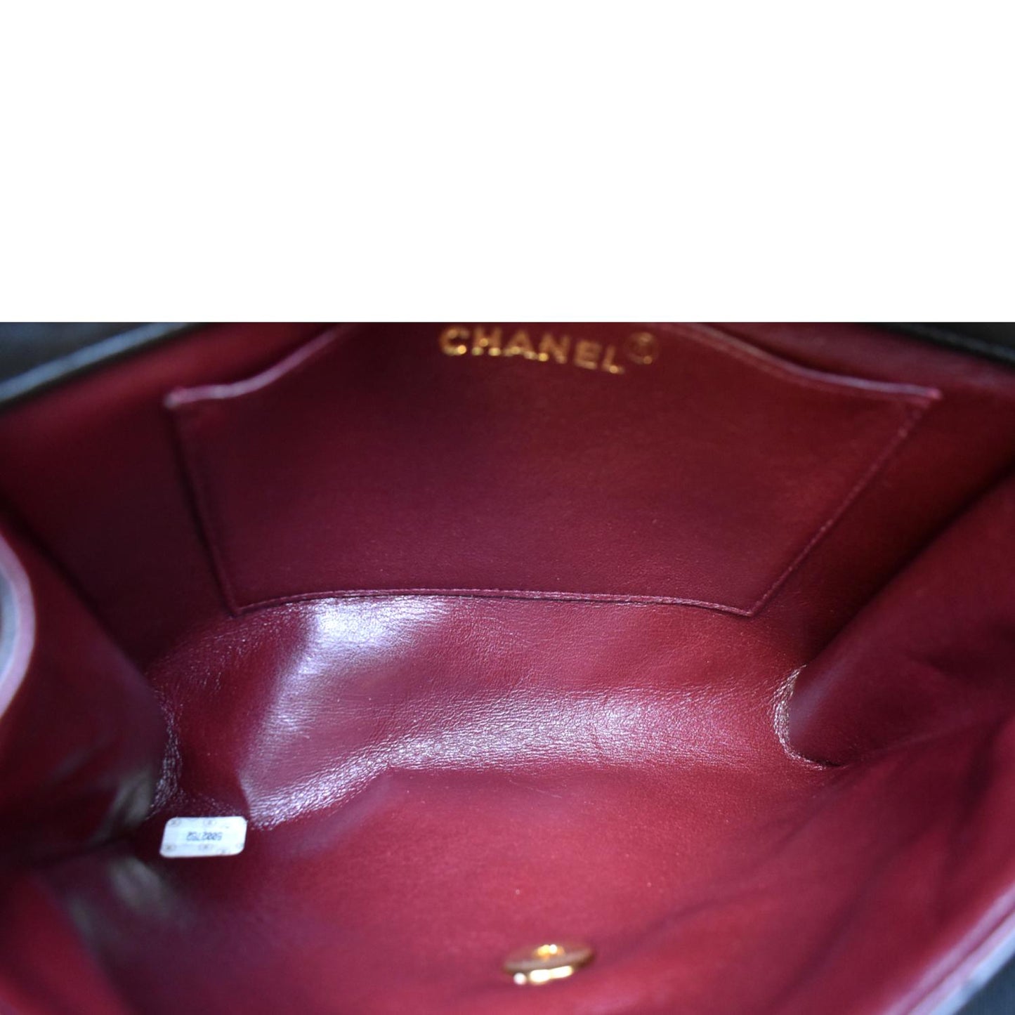 CHANEL  Flap Quilted Leather Top Handle Bag Black