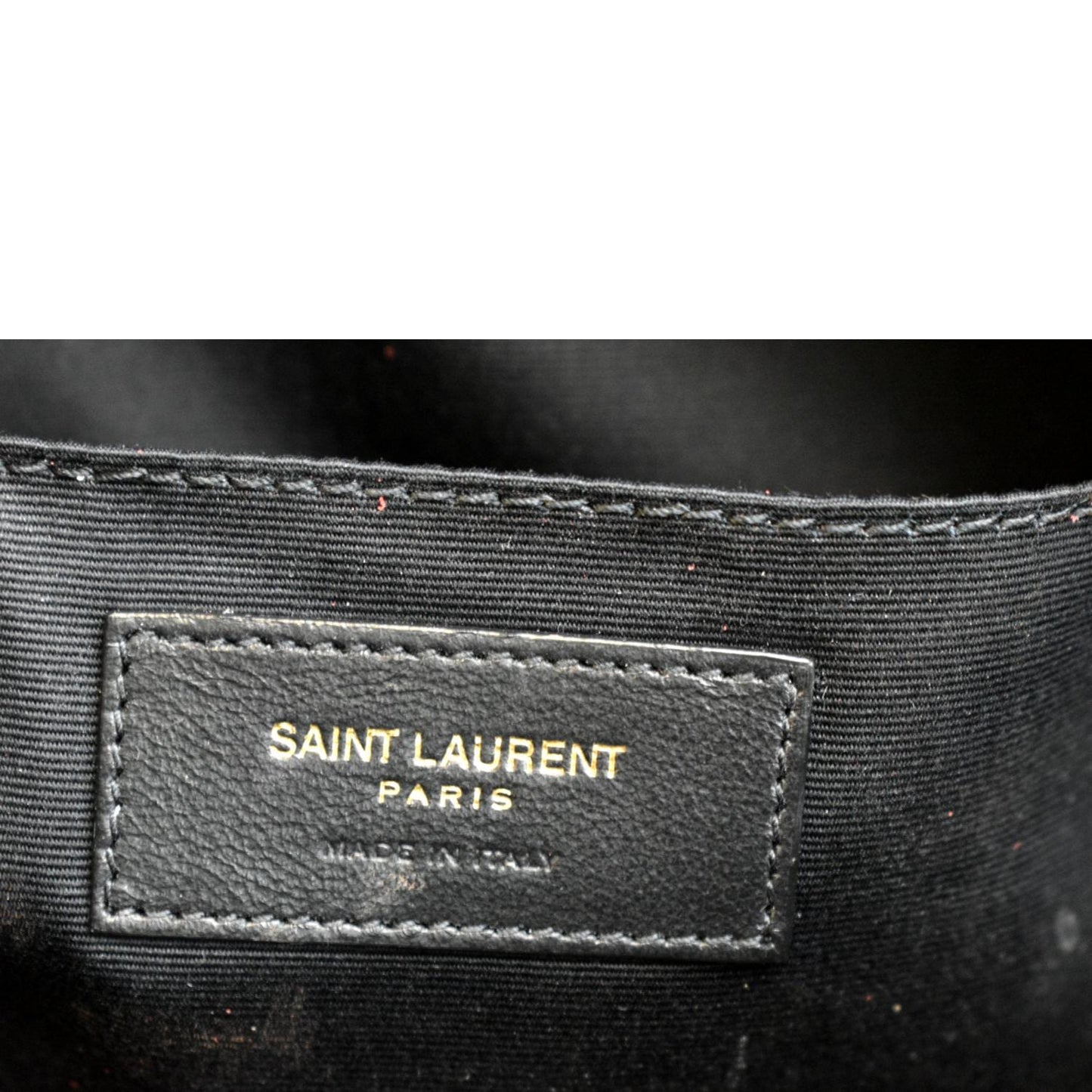 YVES SAINT LAURENT Lou Chevron Leather Camera Crossbody Bag Red