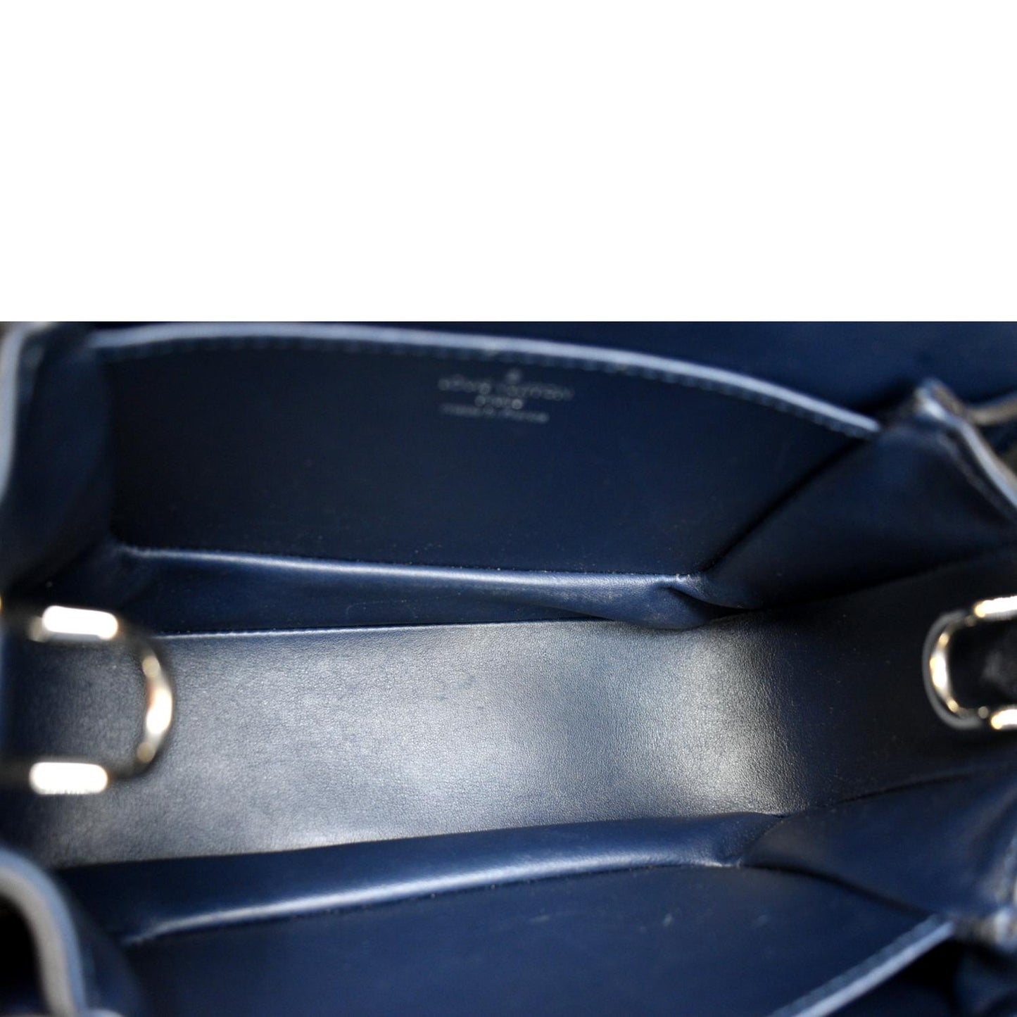 LOUIS VUITTON Vivienne NM Grained Calfskin Leather Shoulder Bag Blue